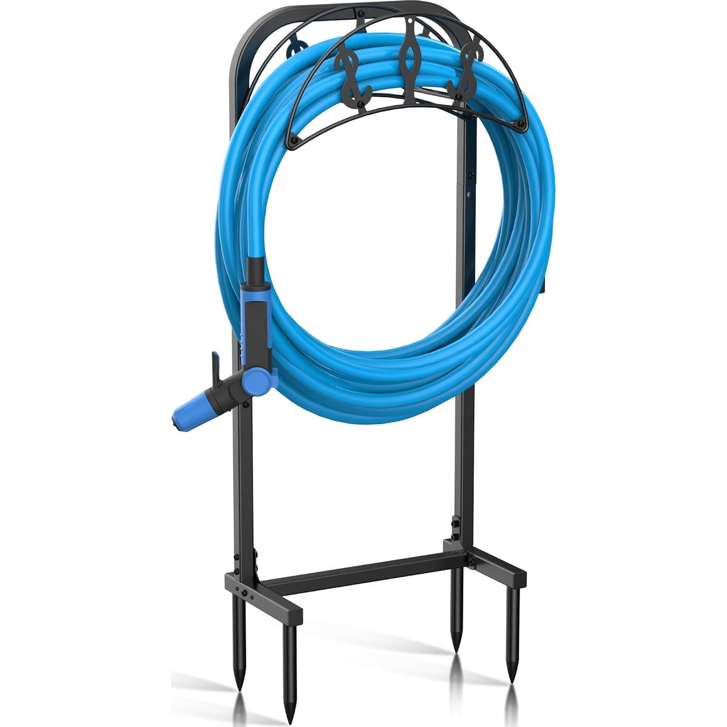 Soporte para Manguera de Jardín Kesito 150 pies Metal Negro