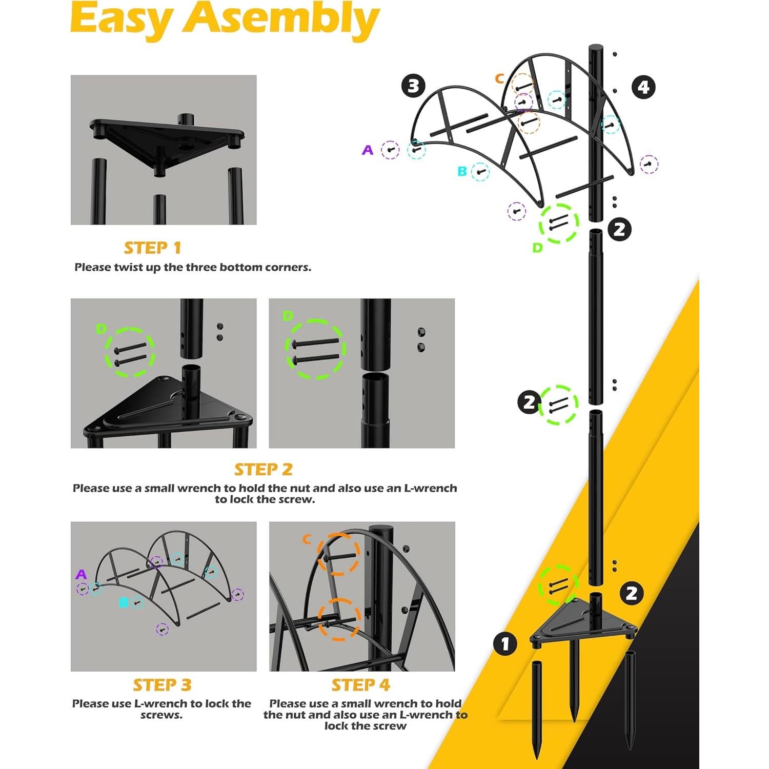 Soporte de Manguera de Jardín Suchek de Metal 2,49 kg