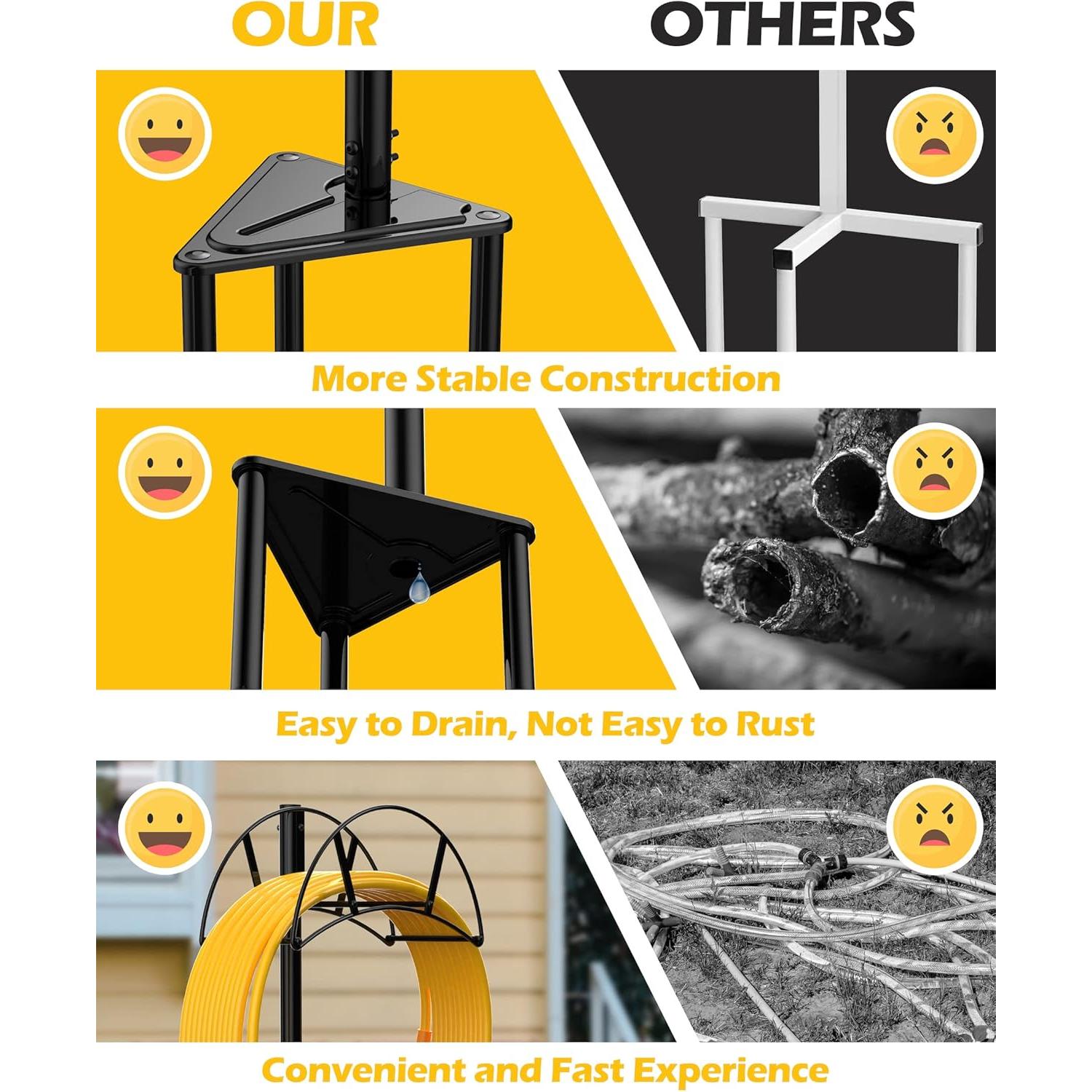 Soporte de Manguera de Jardín Suchek de Metal 2,49 kg