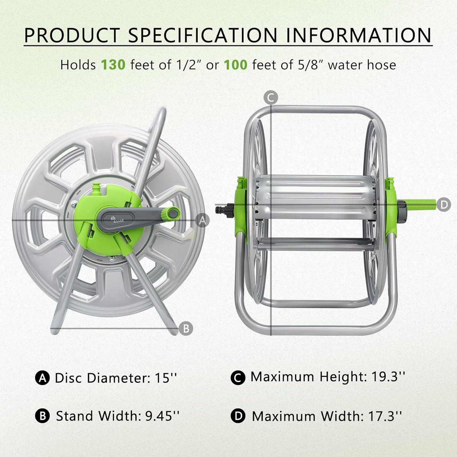 Carro Enrollador de Manguera YESTAR Metal 3,03 kg 39,62 m