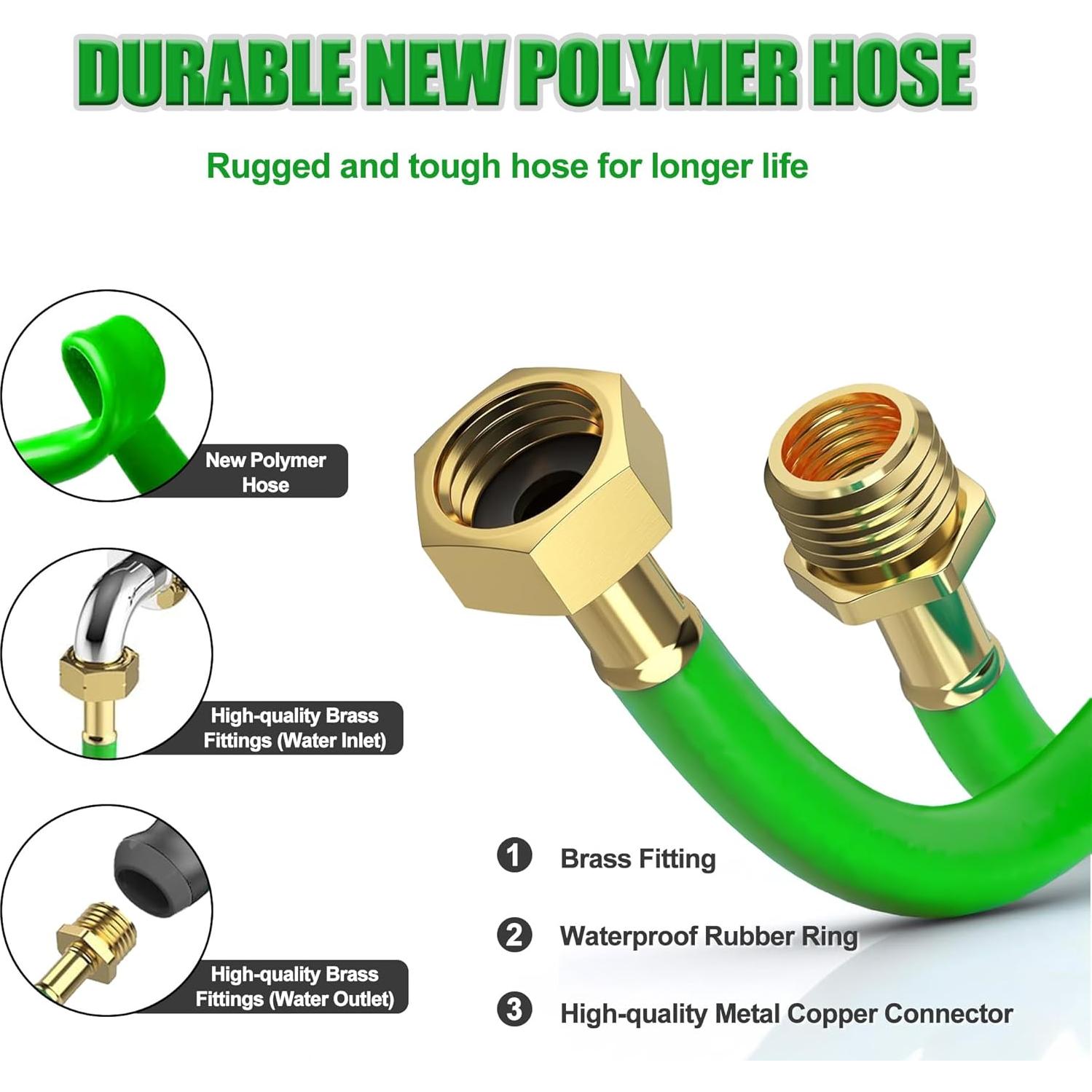 Carrete de Manguera de Jardín POPBULL 30,48 m Montaje Pared