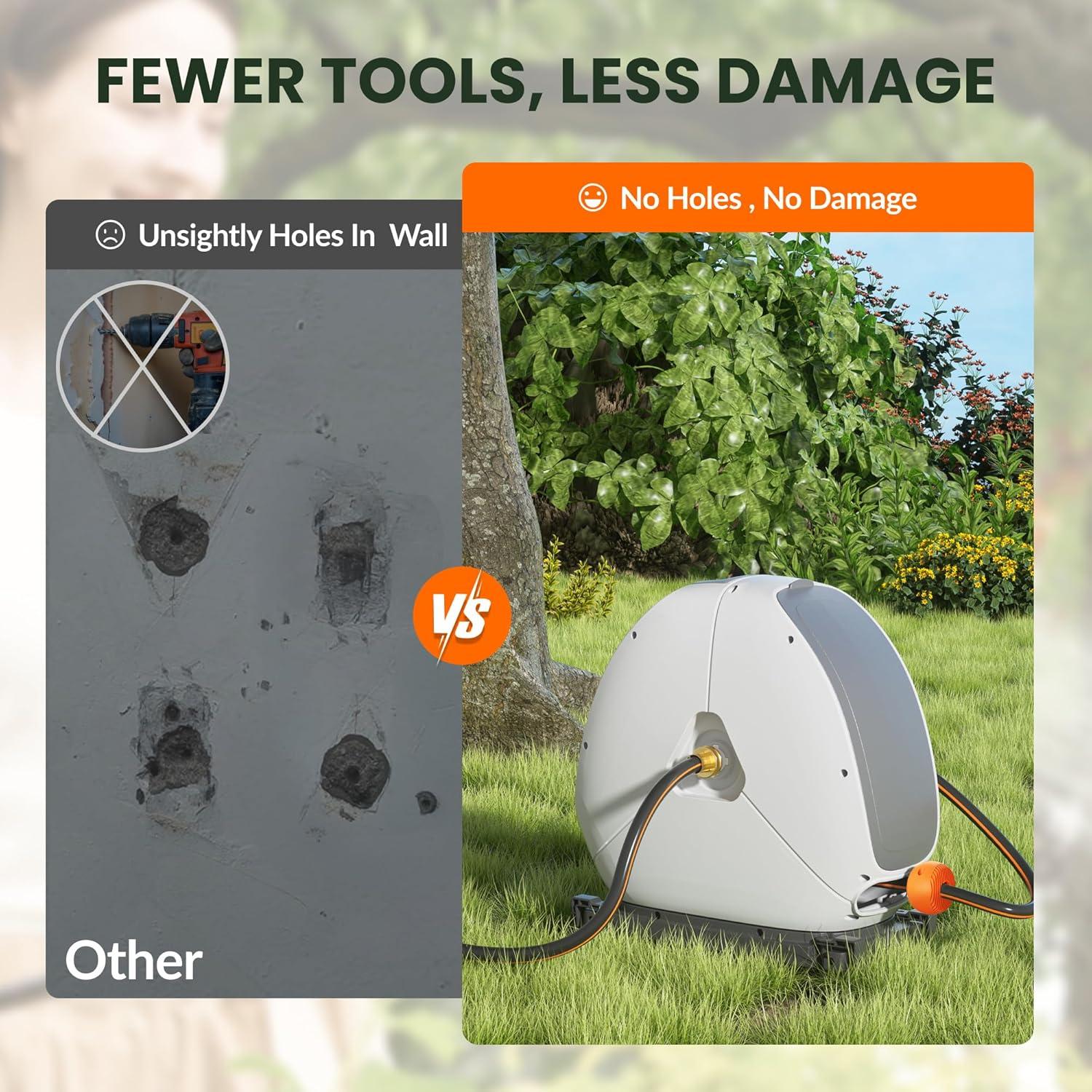 Carrete de Manguera Retráctil Giraffe Tools 1/2" x 39.62m