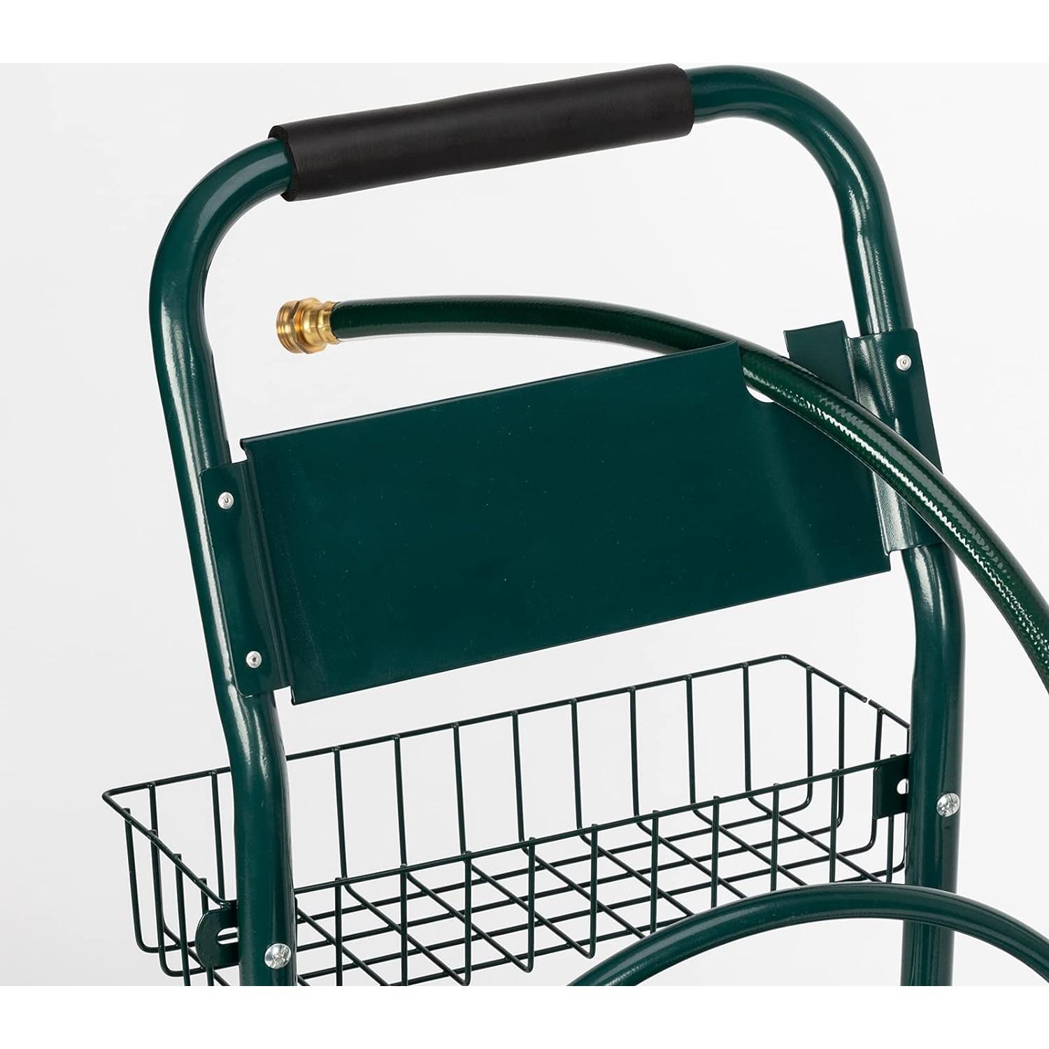 Carro de Manguera Outvita 300 Pies Verde con Ruedas