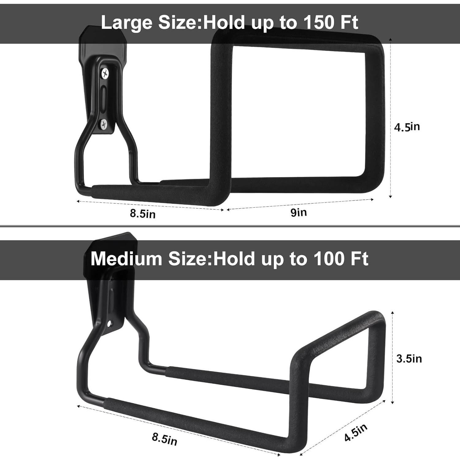 Soporte de Manguera de Pared Sageme 150 Ft Hierro Pesado