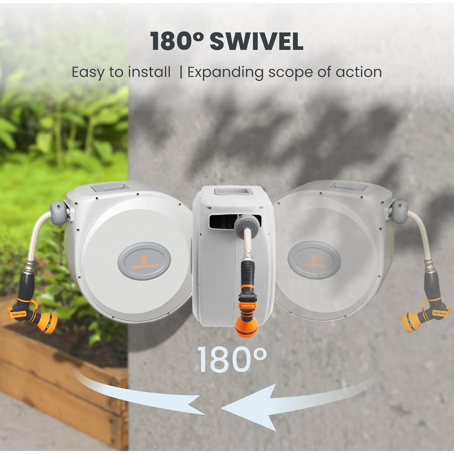 Carrete de Manguera Giraffe Tools CW20 18,29 m Retráctil