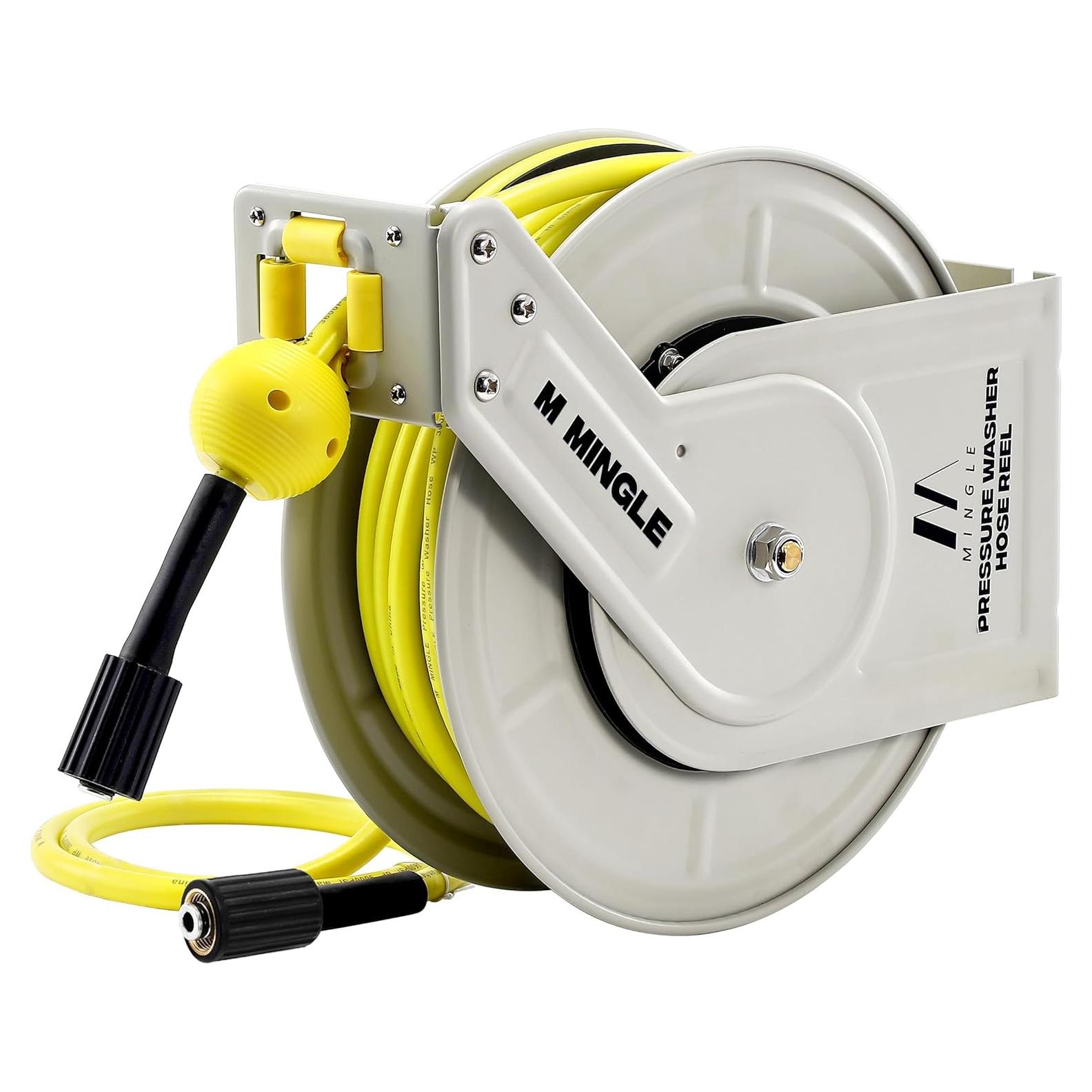 Carrete Retráctil M MINGLE para Manguera 18,29 m 3600 PSI