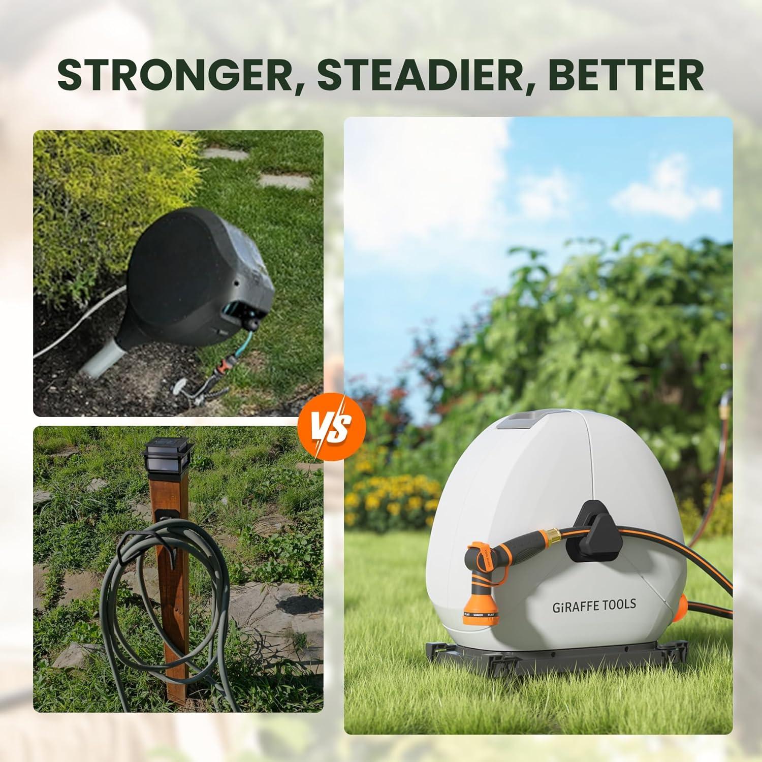 Carrete de Manguera Retráctil Giraffe Tools 30,48m 1/2"