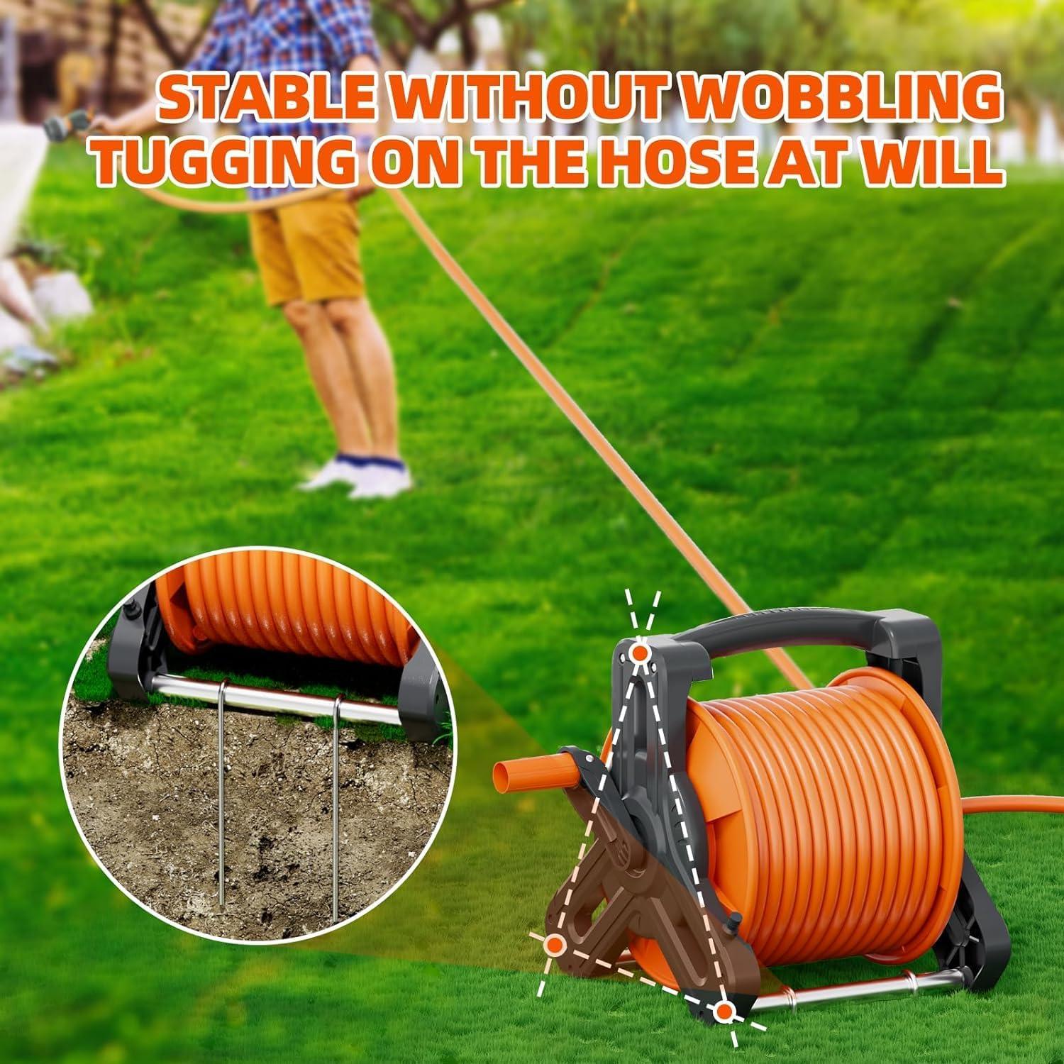 Carrete de Manguera de Jardín Portátil SPECILITE 22,86 m