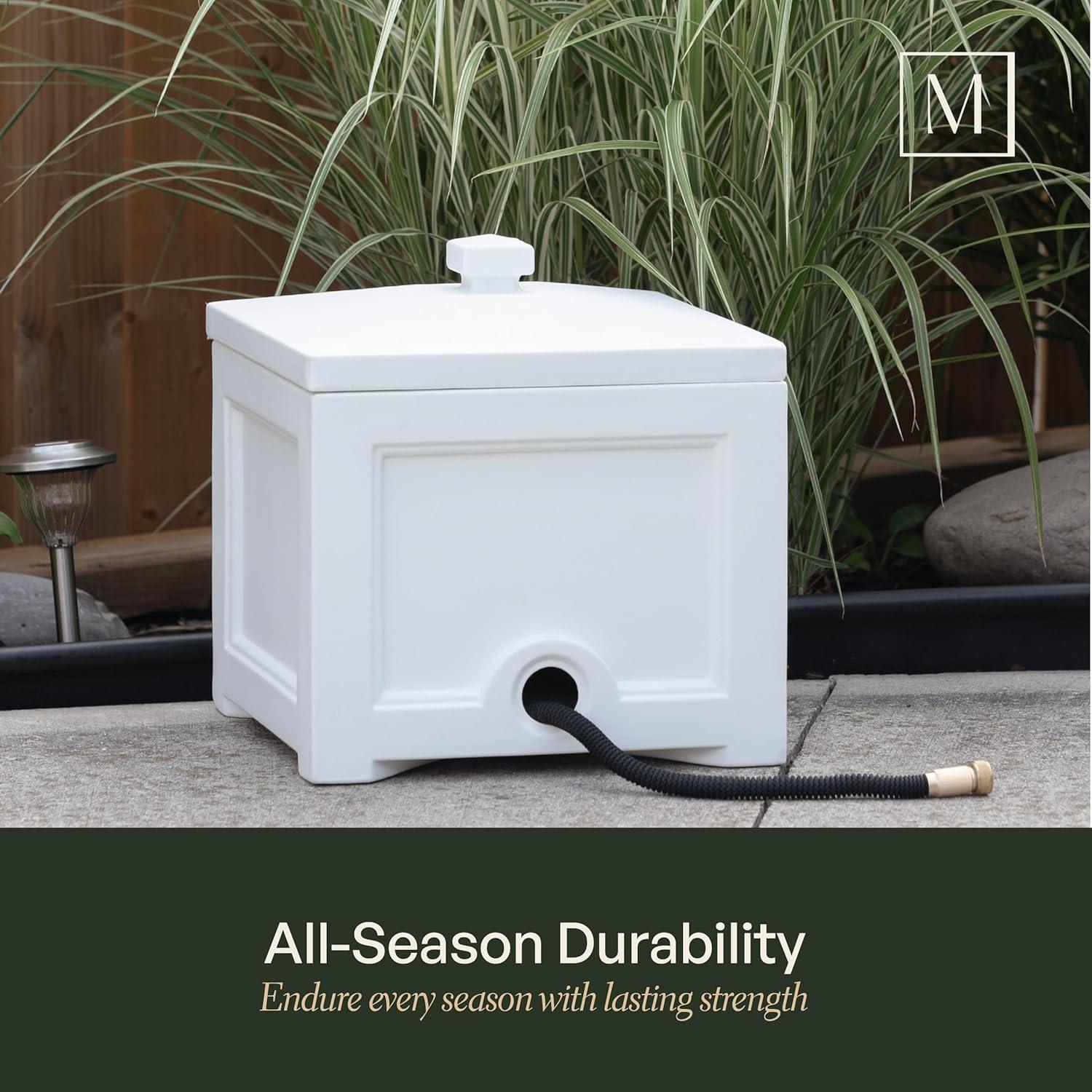 Bin para Manguera de Jardín Mayne Fairfield Negro 30,48 cm