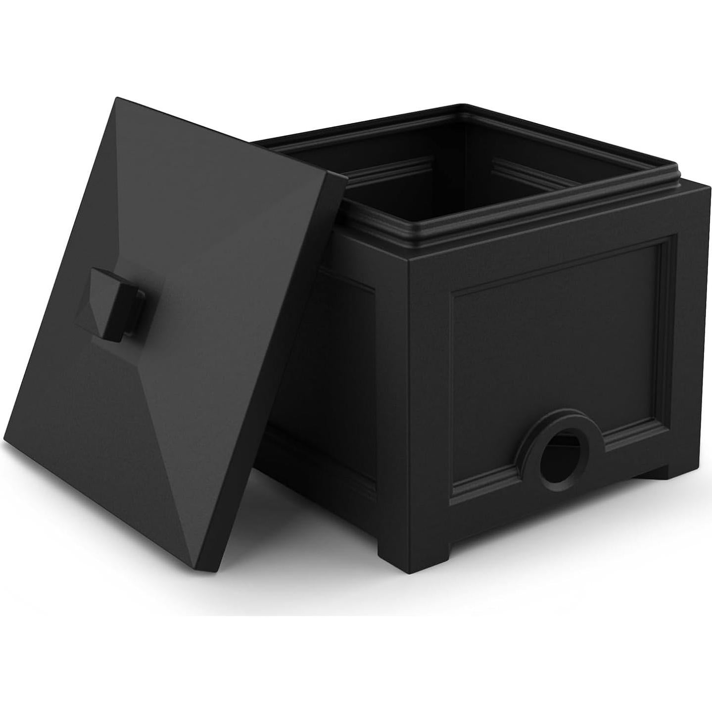 Bin para Manguera de Jardín Mayne Fairfield Negro 30,48 cm