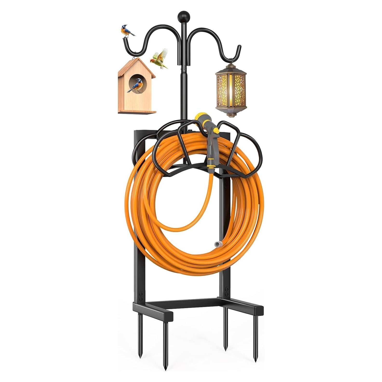 Soporte de Manguera de Jardín Qatsrin con Ganchos 3,75 kg