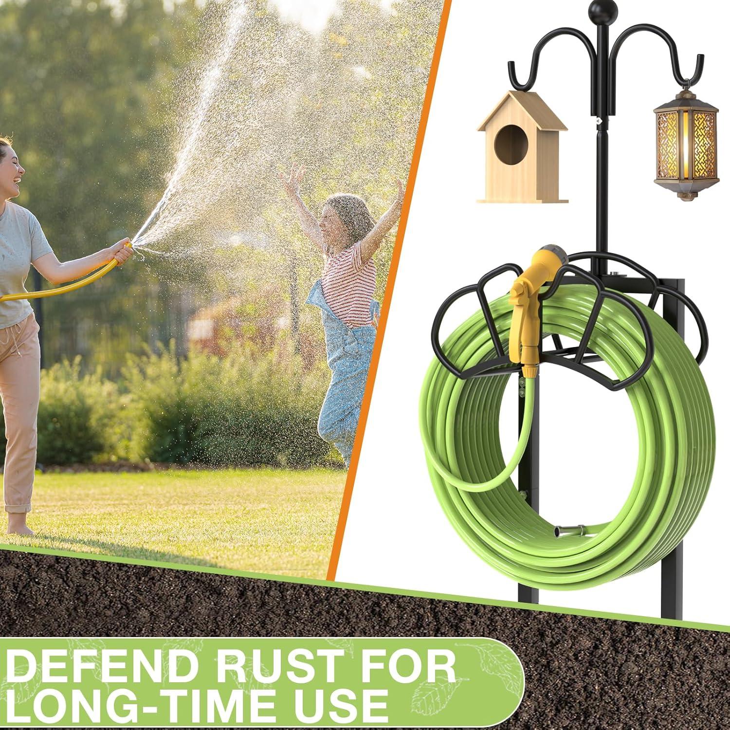 Soporte de Manguera de Jardín Qatsrin con Ganchos 3,75 kg