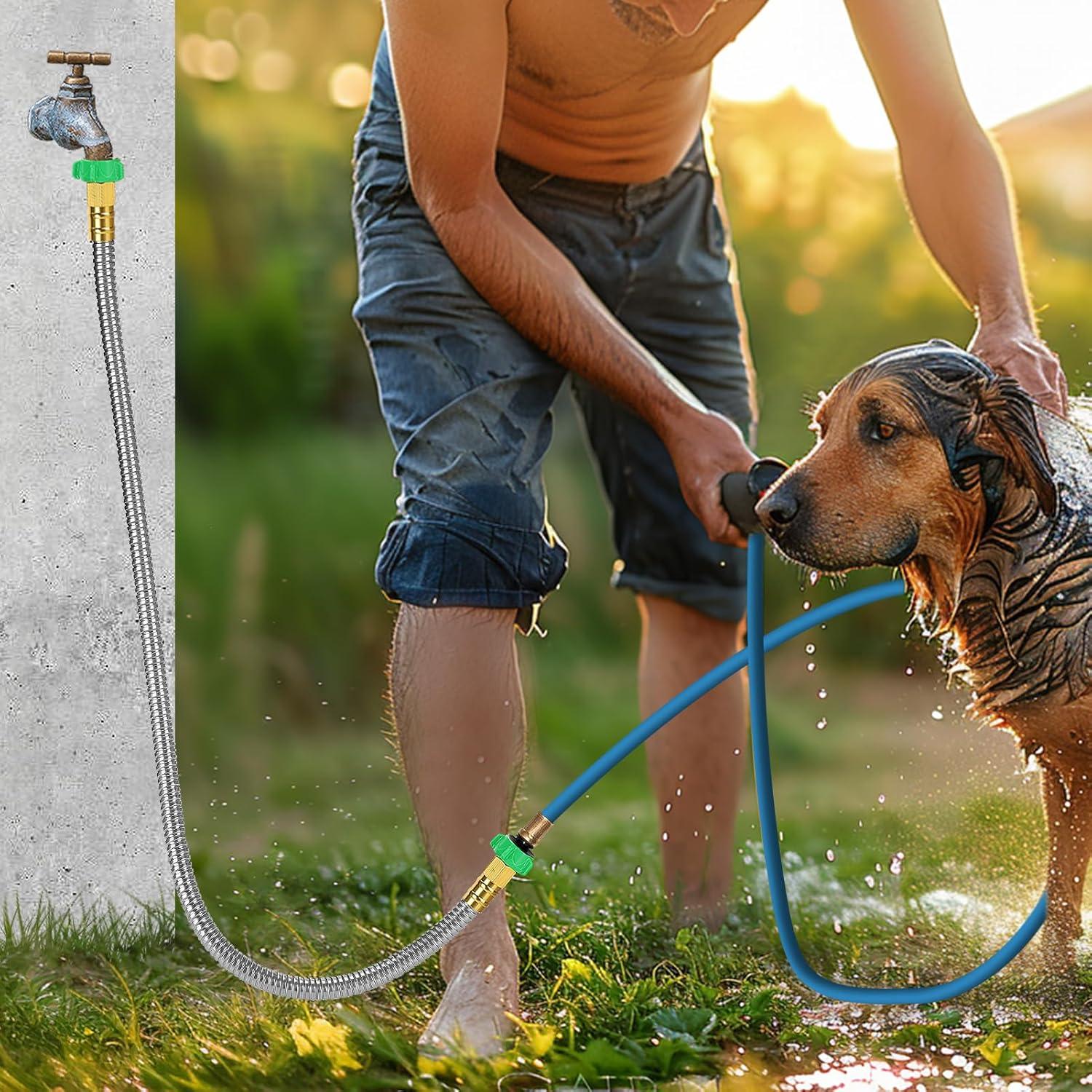 Manguera de Jardín Beeplove 91 cm Acero Inoxidable Flexible