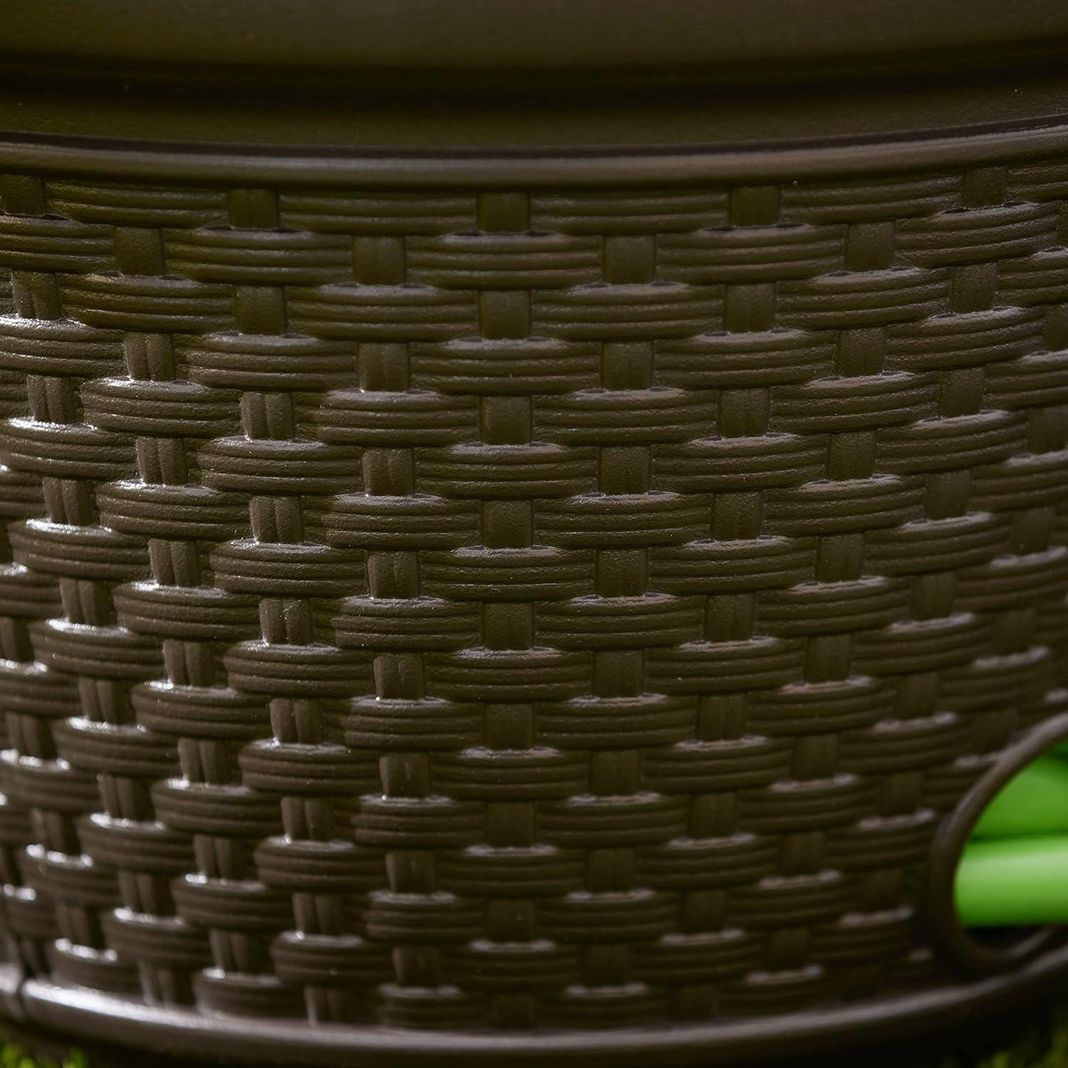 Maceta Decorativa para Manguera Suncast 100 pies Resina Mimbre