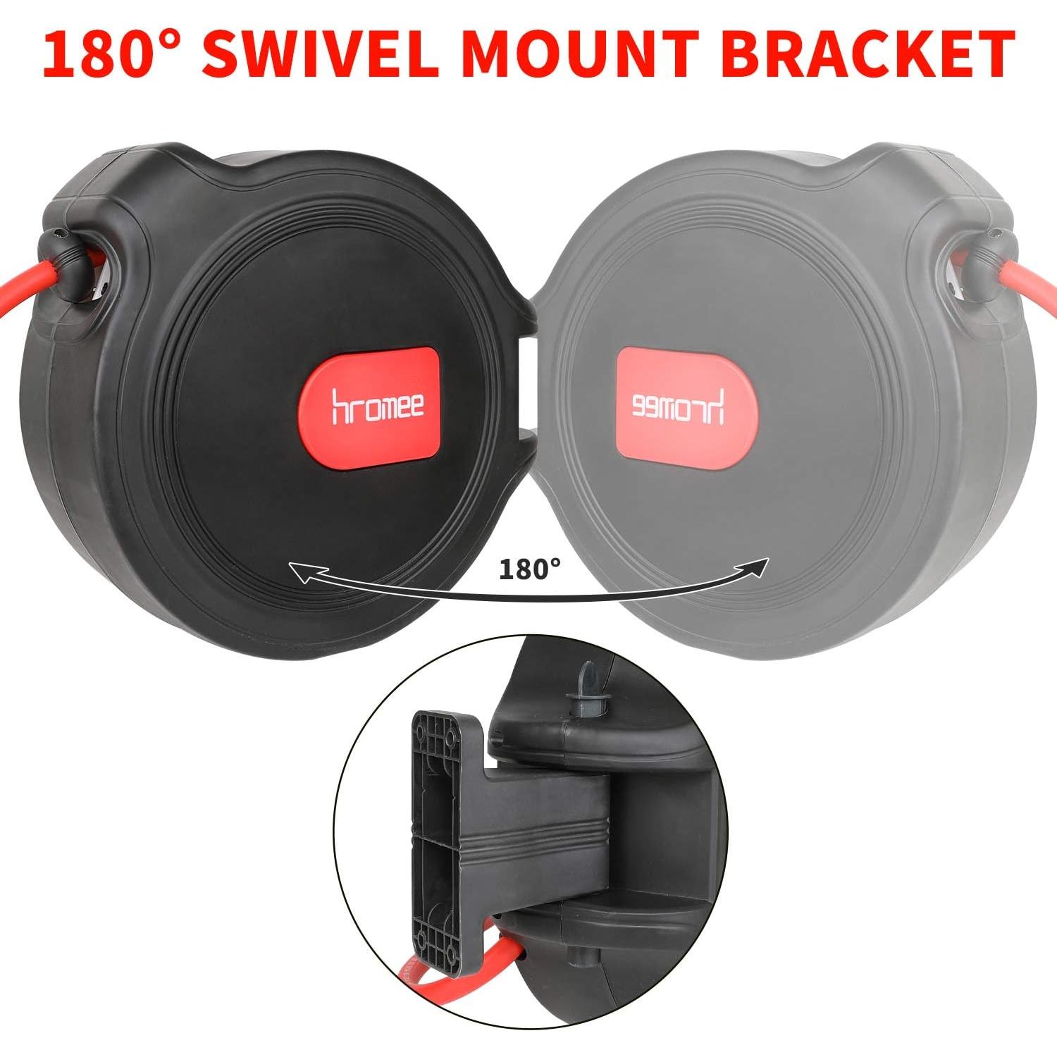 Carrete de Manguera de Aire Hromee 3/8" x 15,24 m Automático