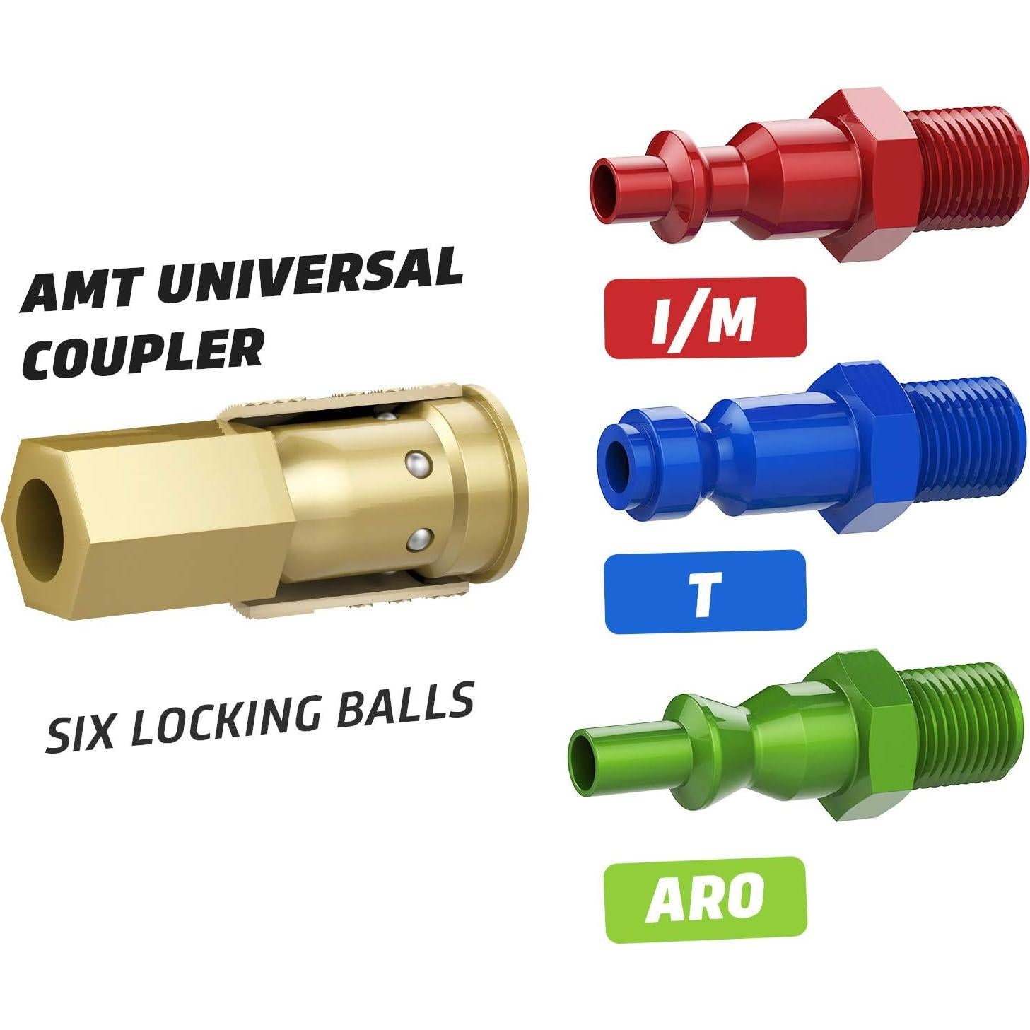 Carrete de Manguera de Aire Hromee 3/8" x 15,24 m Automático