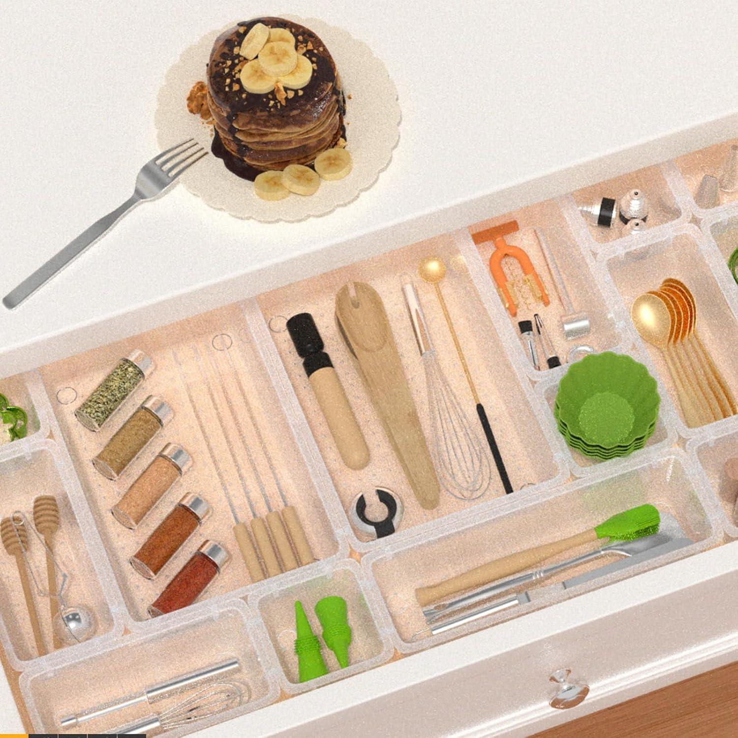 Juego de Organizadores de Cajones SpaceTrove 45 Piezas