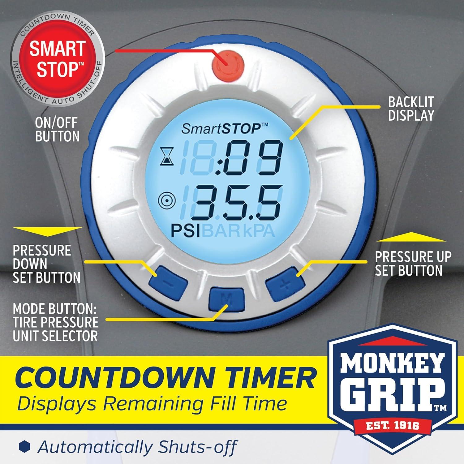 Inflador de Neumáticos Bell Quick Stop 22-5-17030-MG LED