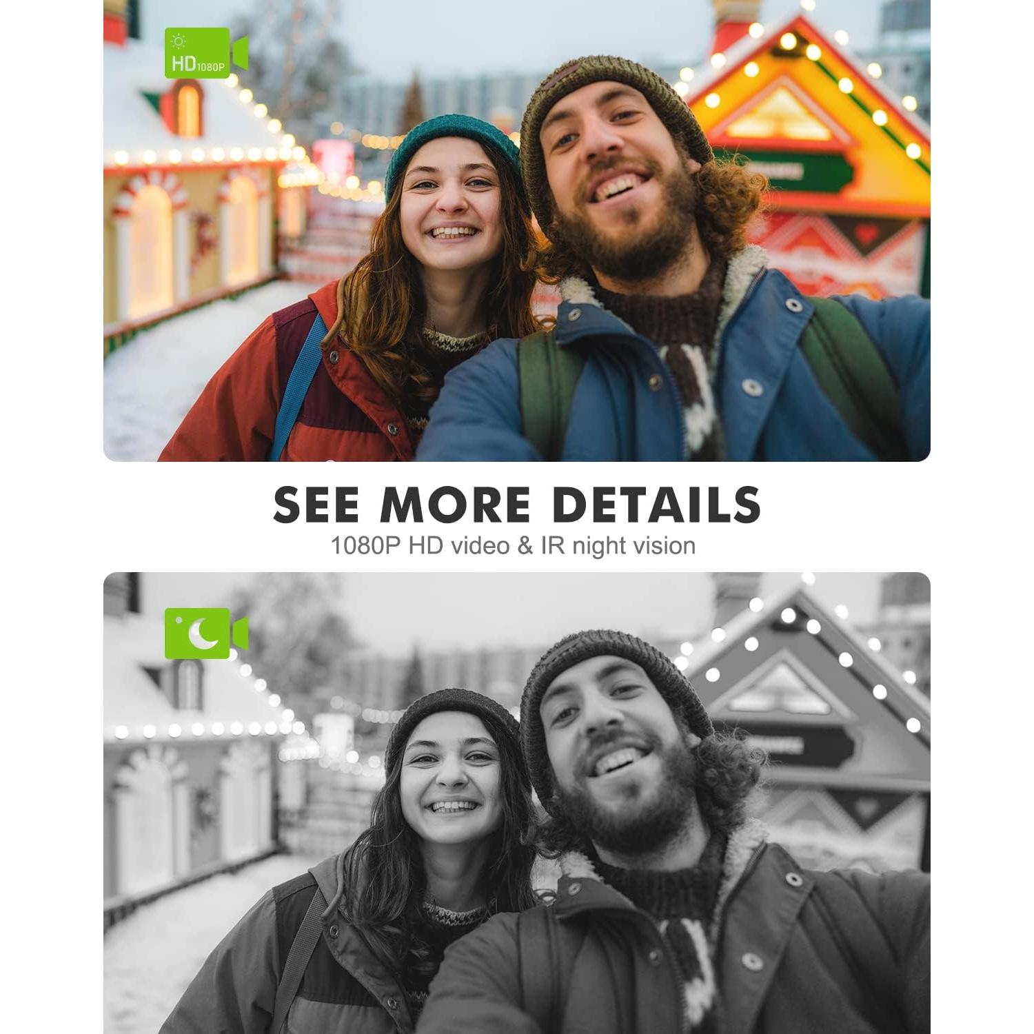 Cámara Timbre Inalámbrica MUBVIEW 1080P con Sensor PIR