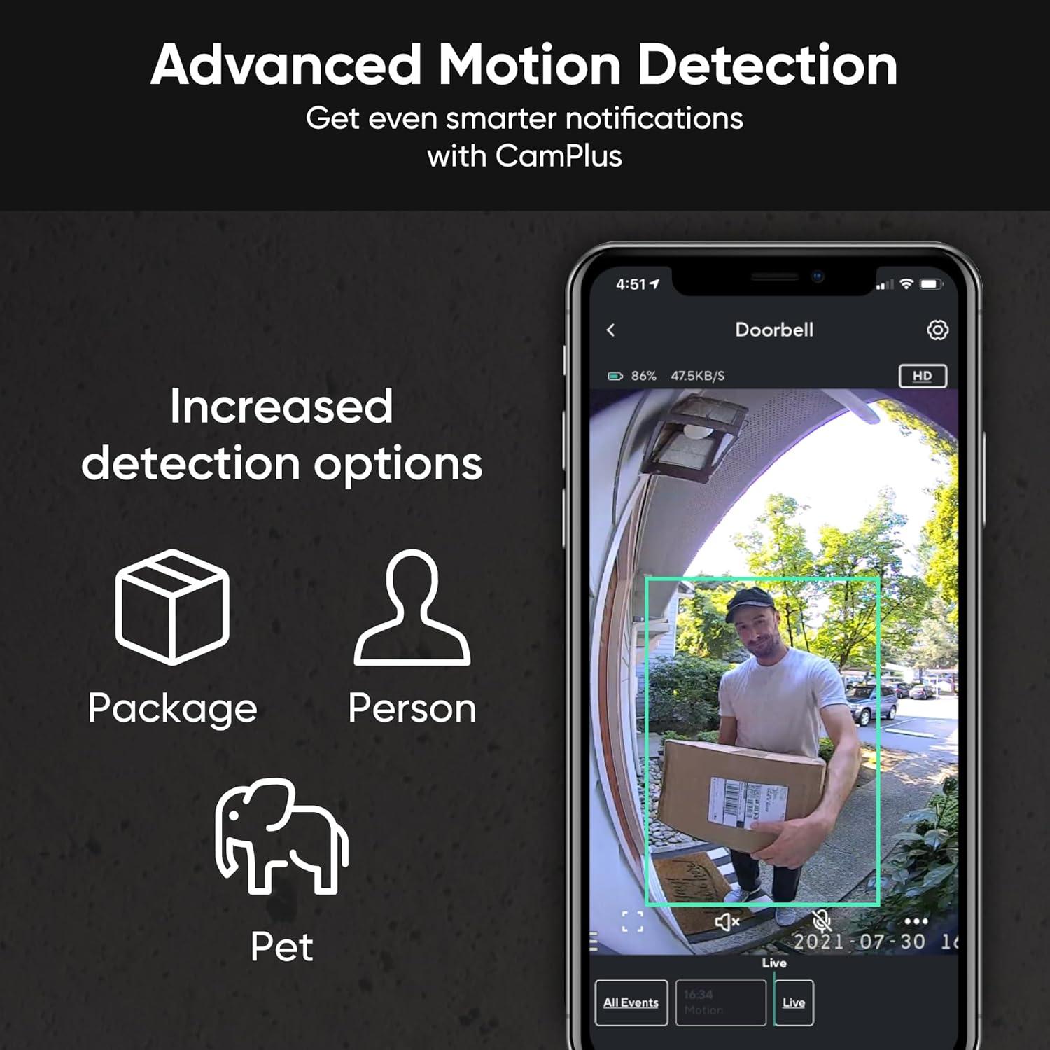Timbre de Video Inalámbrico Wyze Pro 1440p con Audio
