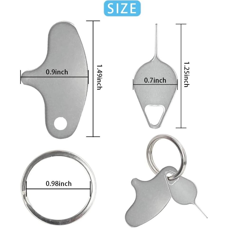 5 Llaves de Seguridad para Timbre VVHOOY - Acero Inoxidable