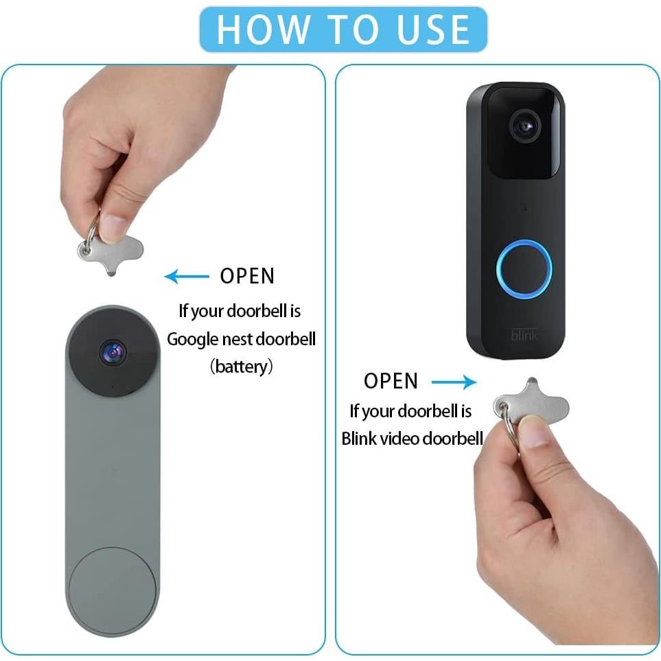 5 Llaves de Seguridad para Timbre VVHOOY - Acero Inoxidable