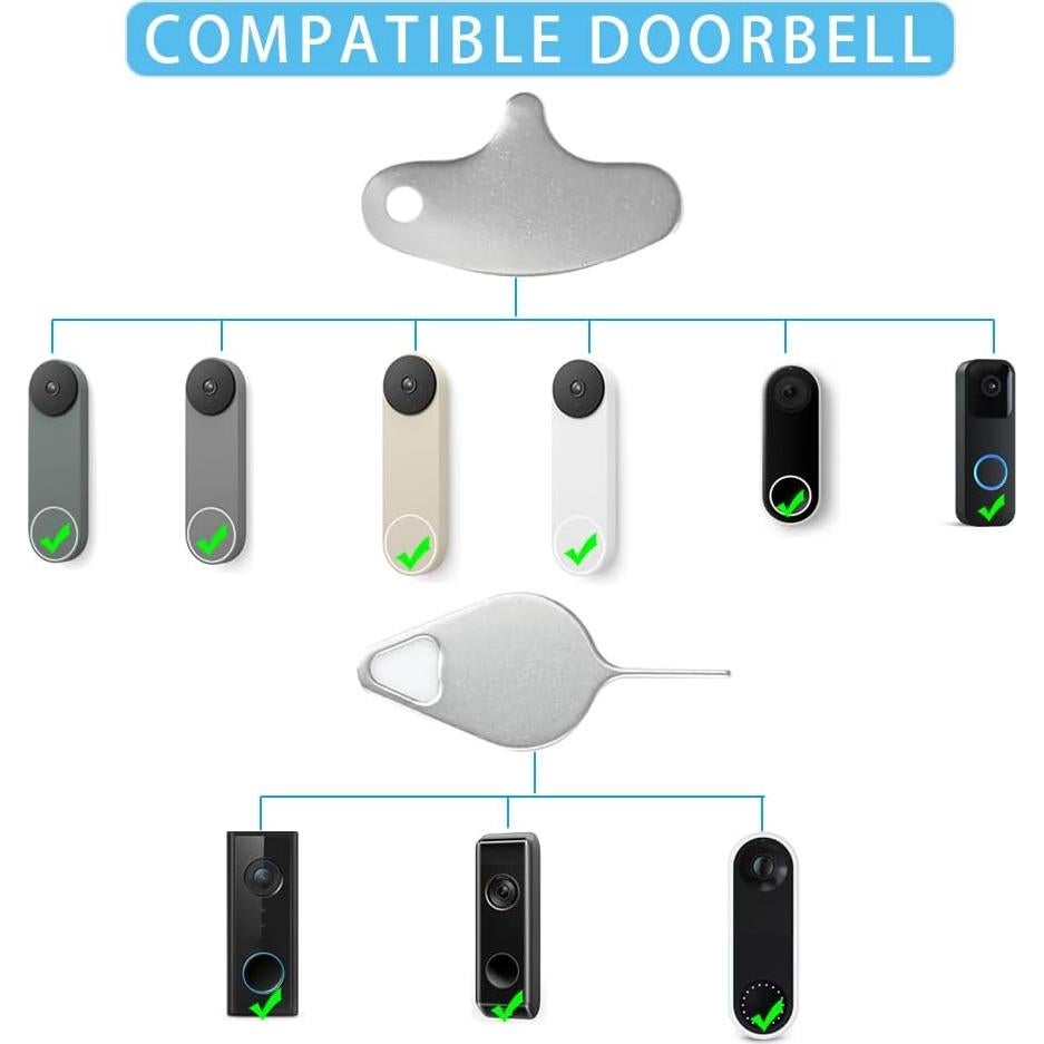 5 Llaves de Seguridad para Timbre VVHOOY - Acero Inoxidable