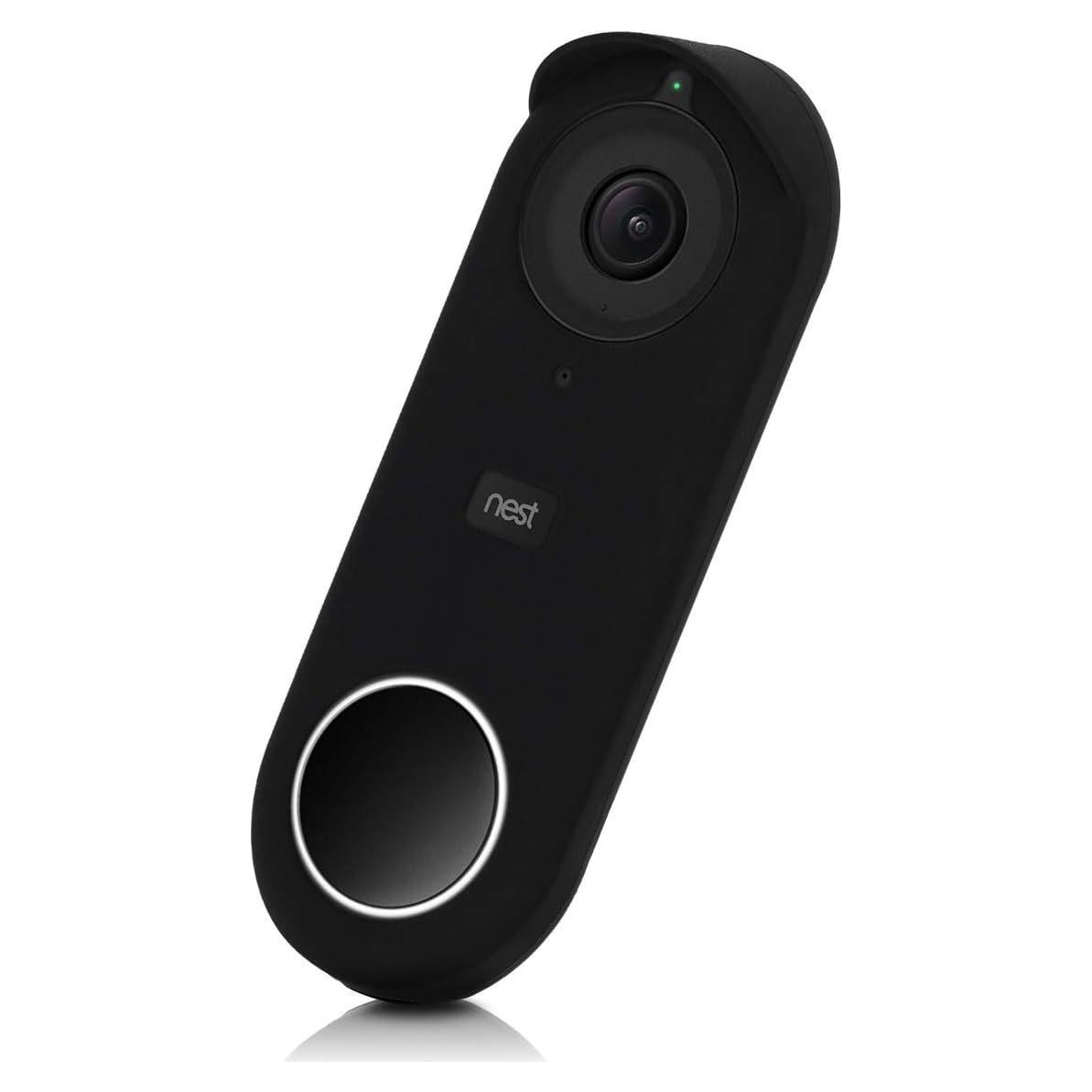 Funda de Silicona KW-Mobile para Timbre Nest Hello Negra