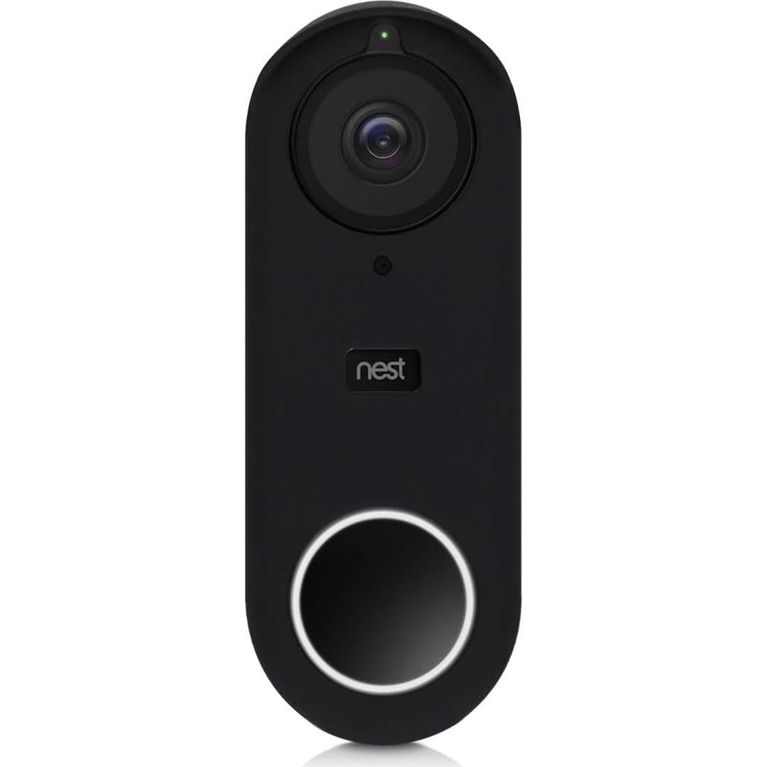 Funda de Silicona KW-Mobile para Timbre Nest Hello Negra