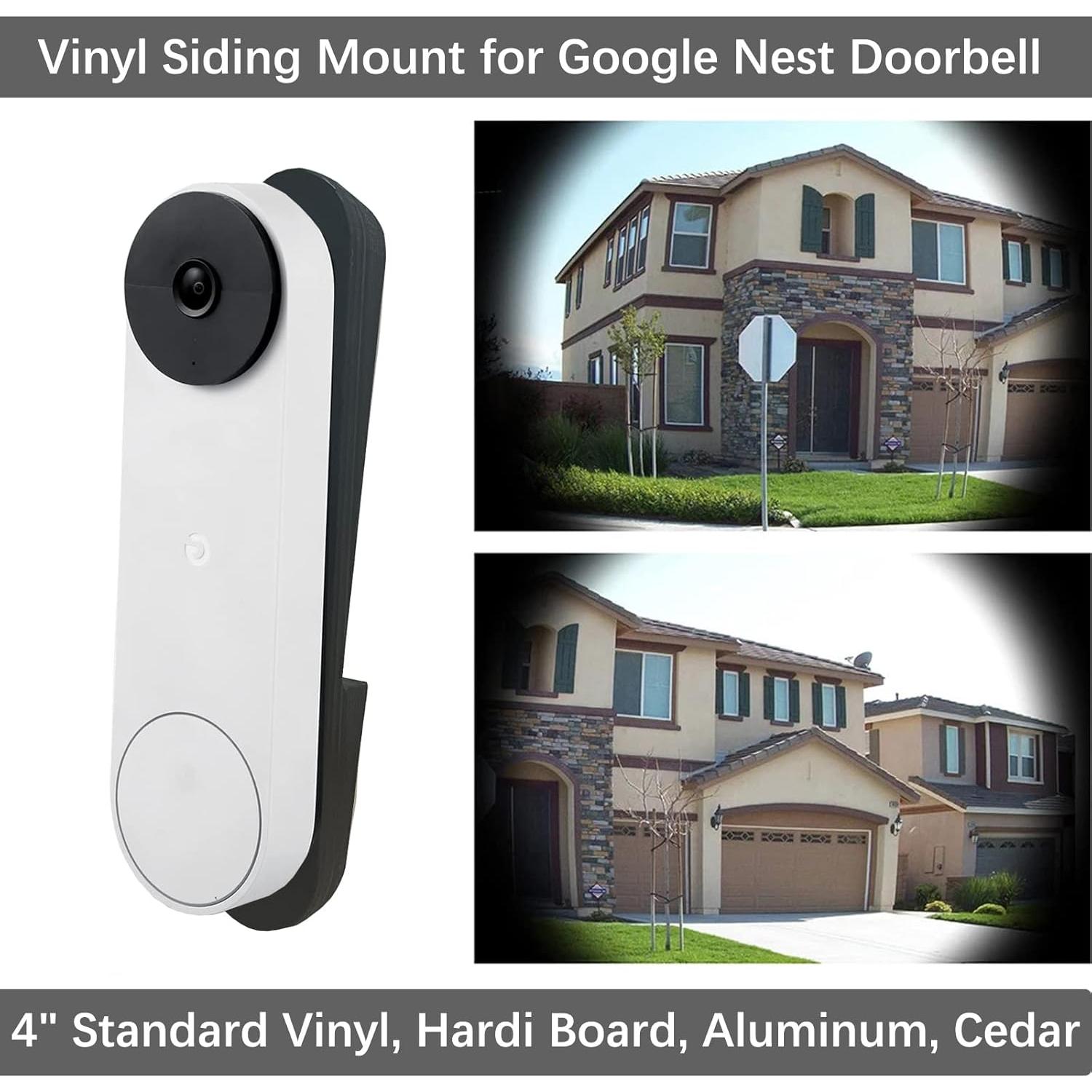 Montaje de Vinilo para Timbre Google Nest TEYOUYI Negro