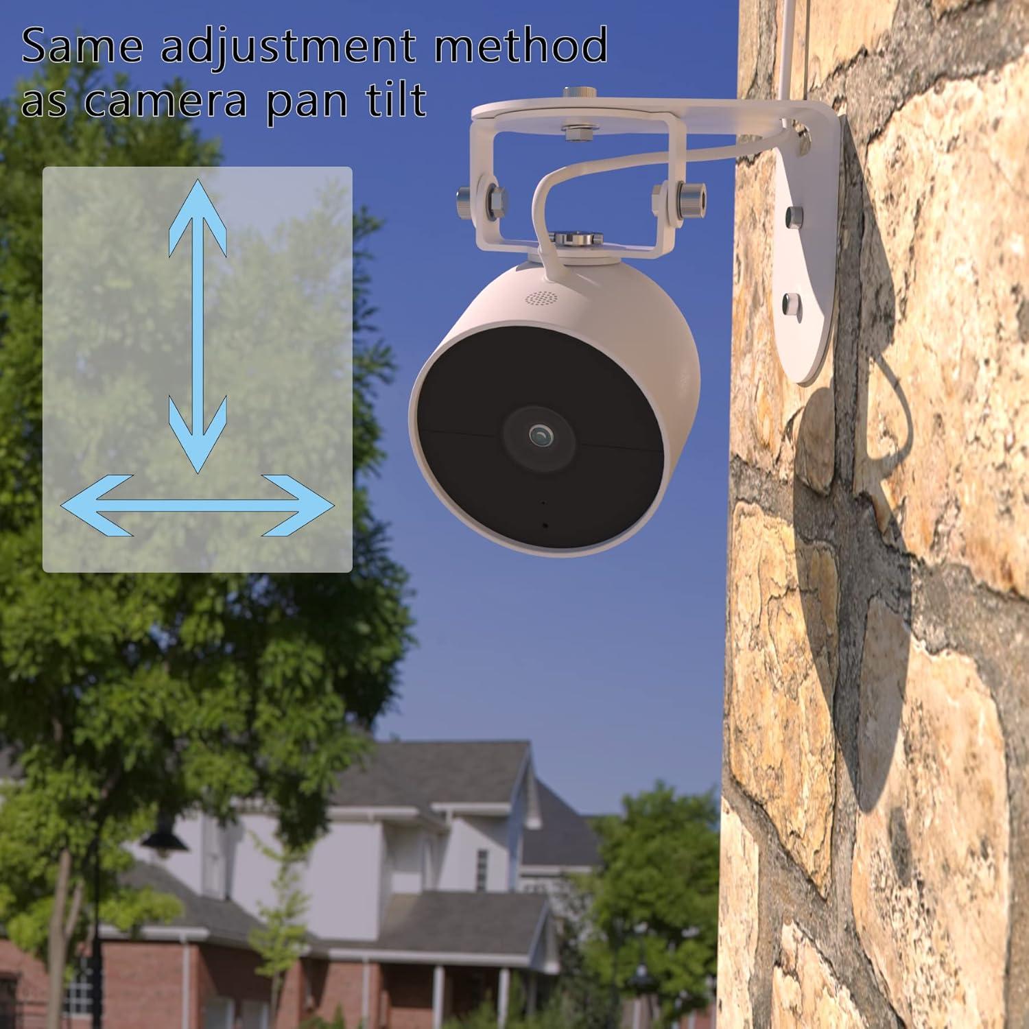 Soporte de Pared Metal Zwolf para Nest Cam Outdoor 2da Gen (2 Pzs)