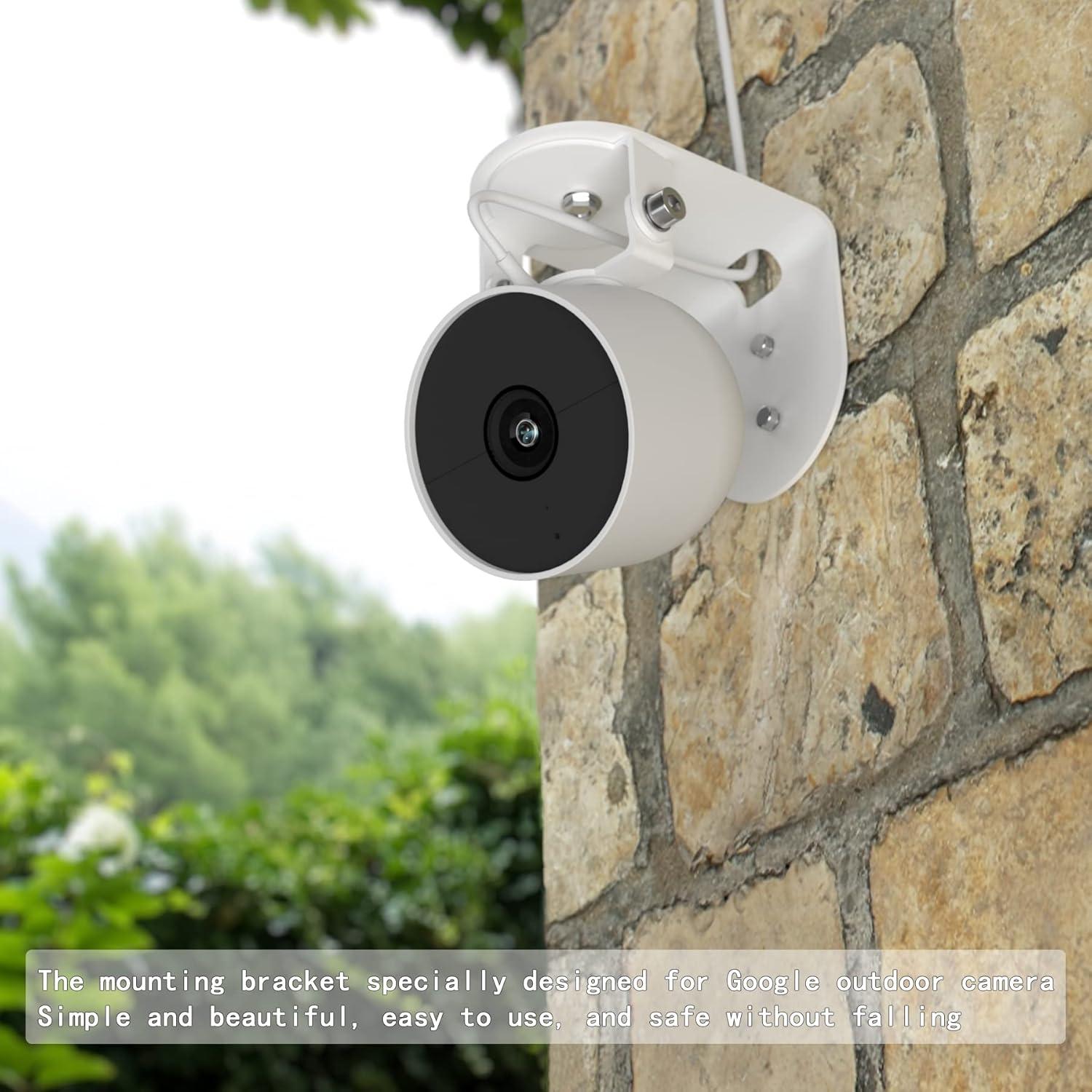 Soporte de Pared Metal Zwolf para Nest Cam Outdoor 2da Gen (2 Pzs)