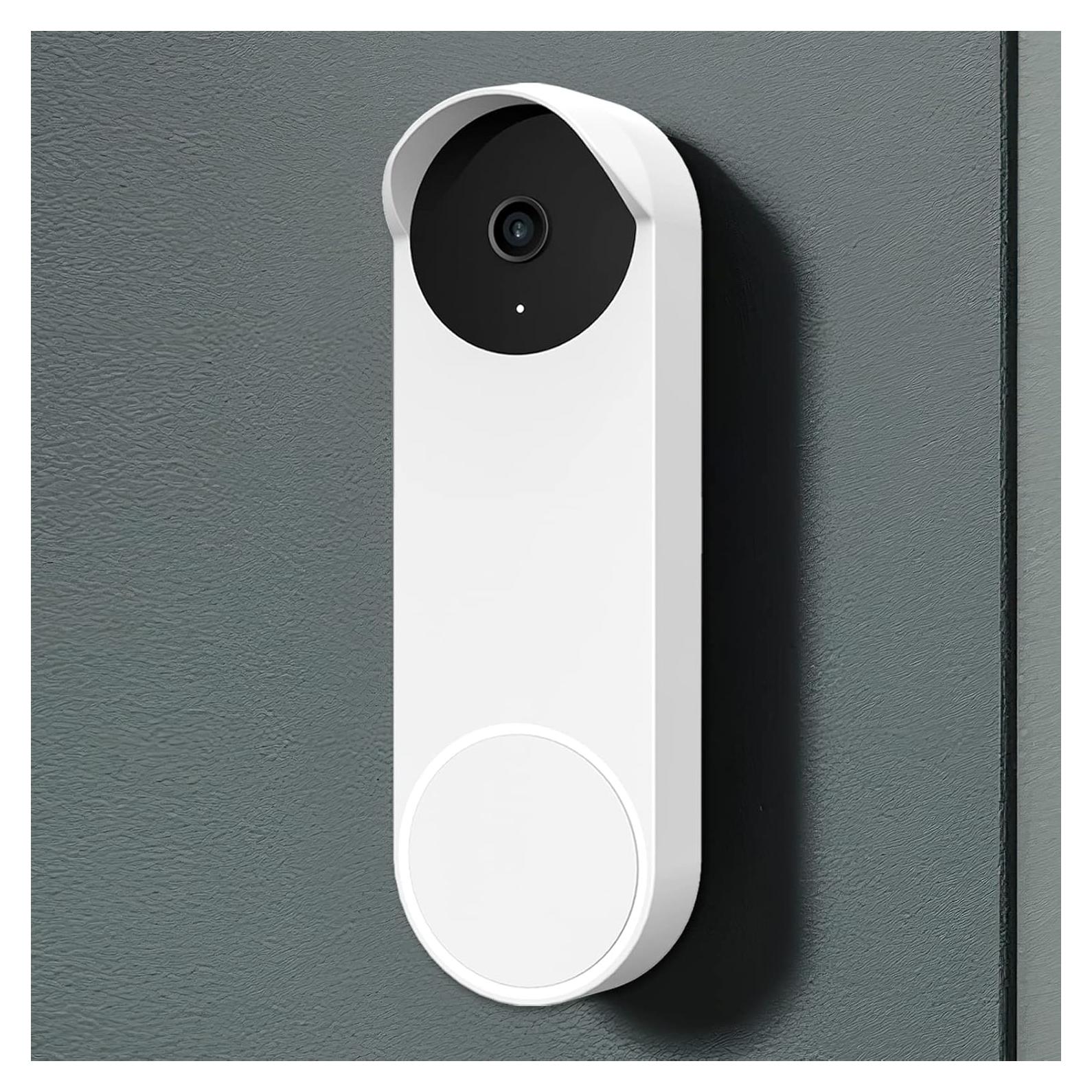 Funda de silicona para timbre Google Nest Hello 2ª gen blanca