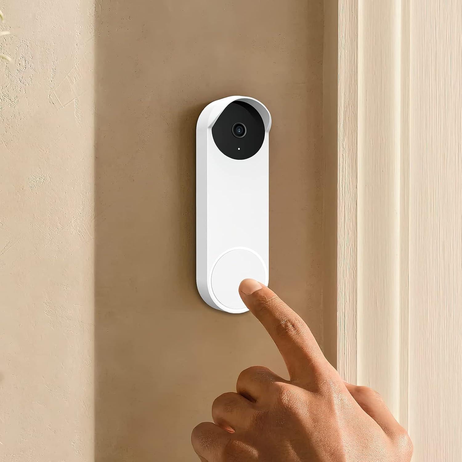 Funda de silicona para timbre Google Nest Hello 2ª gen blanca