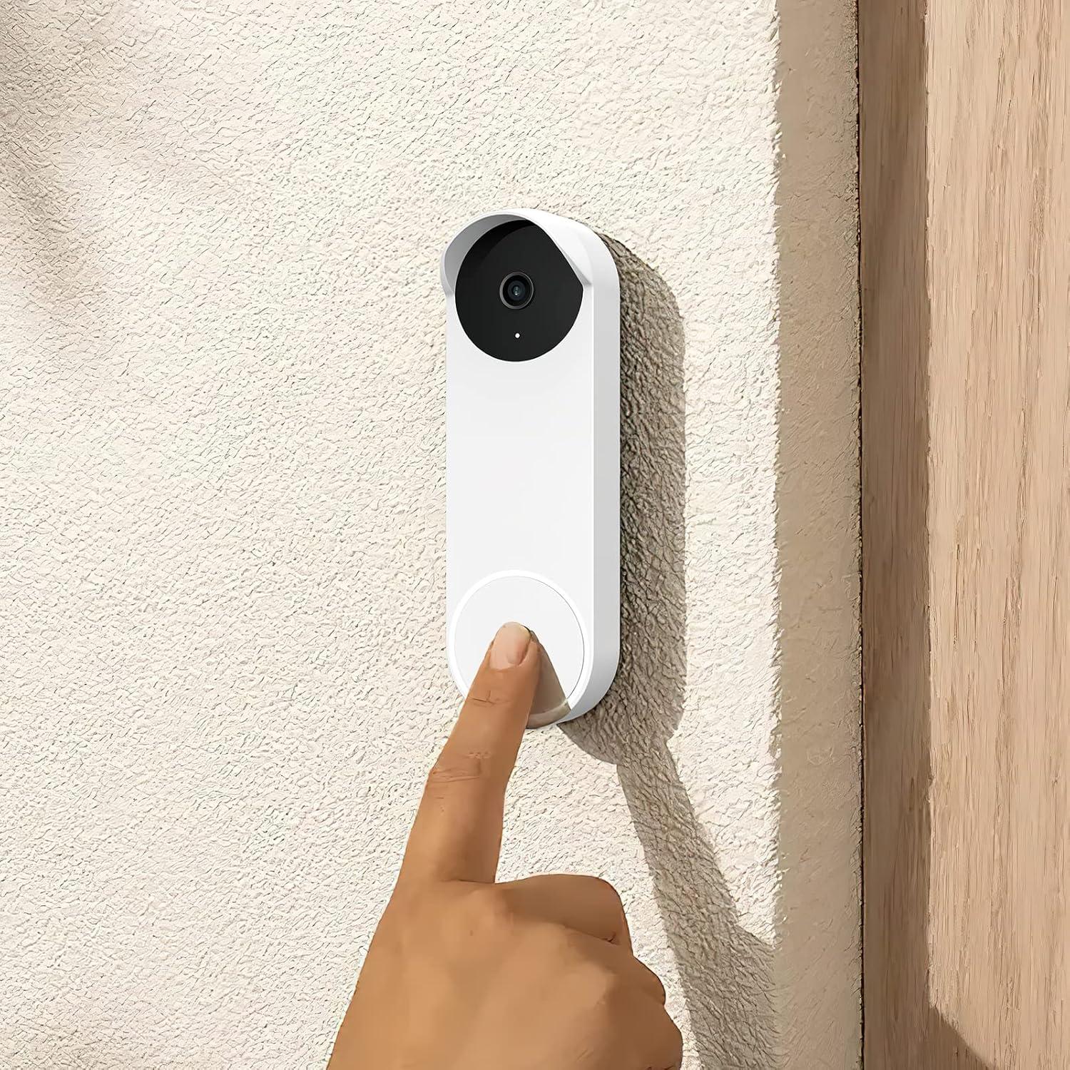 Funda de silicona para timbre Google Nest Hello 2ª gen blanca