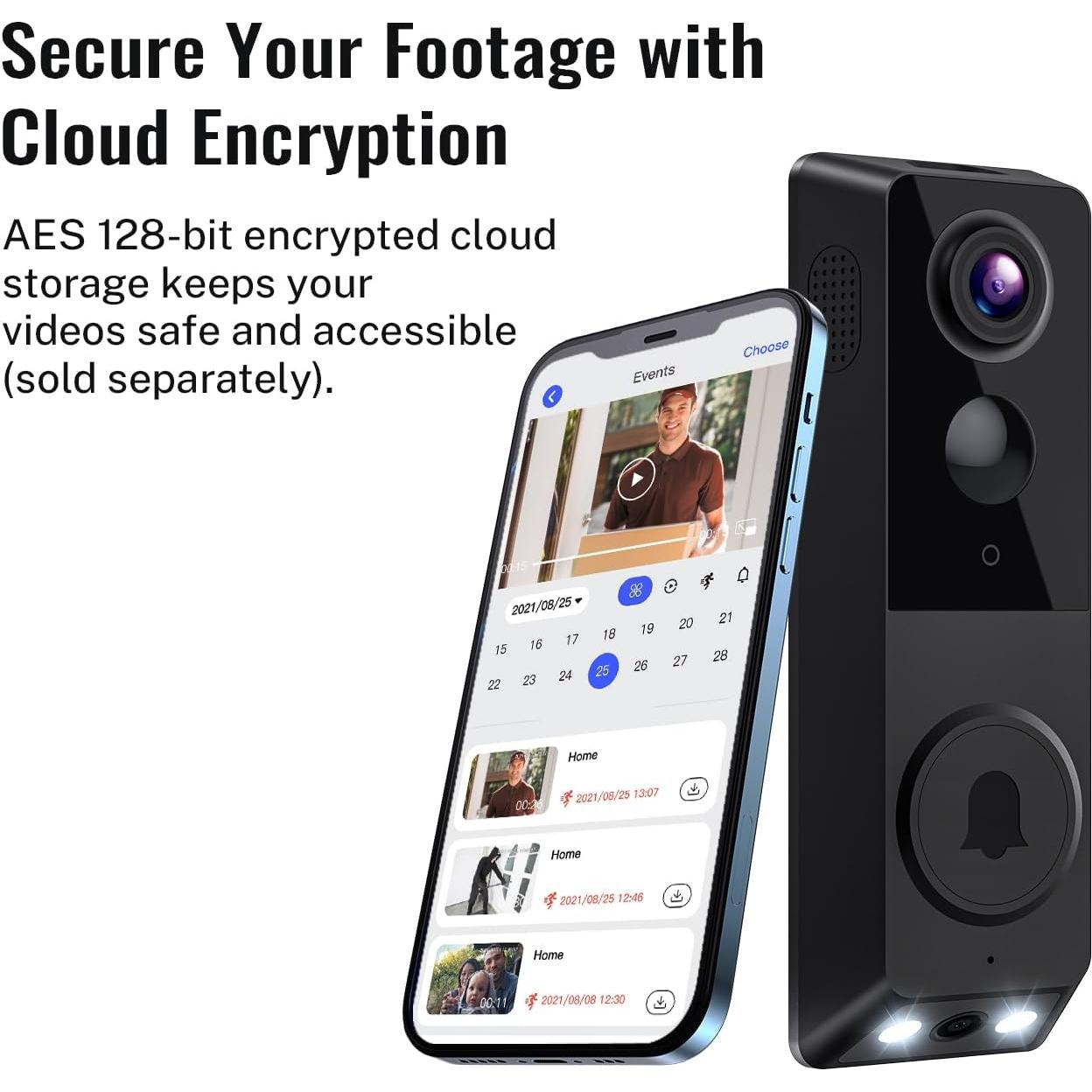 Cámara de Timbre de Video CONVERGE G50 1080p Doble Cámara