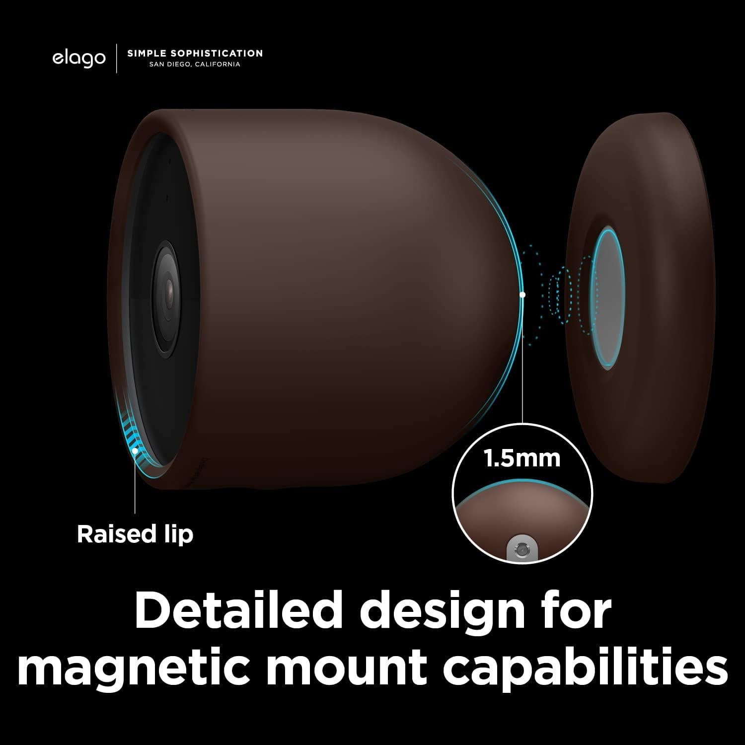 Funda de Silicona elago para Google Nest Cam Batería - Marrón