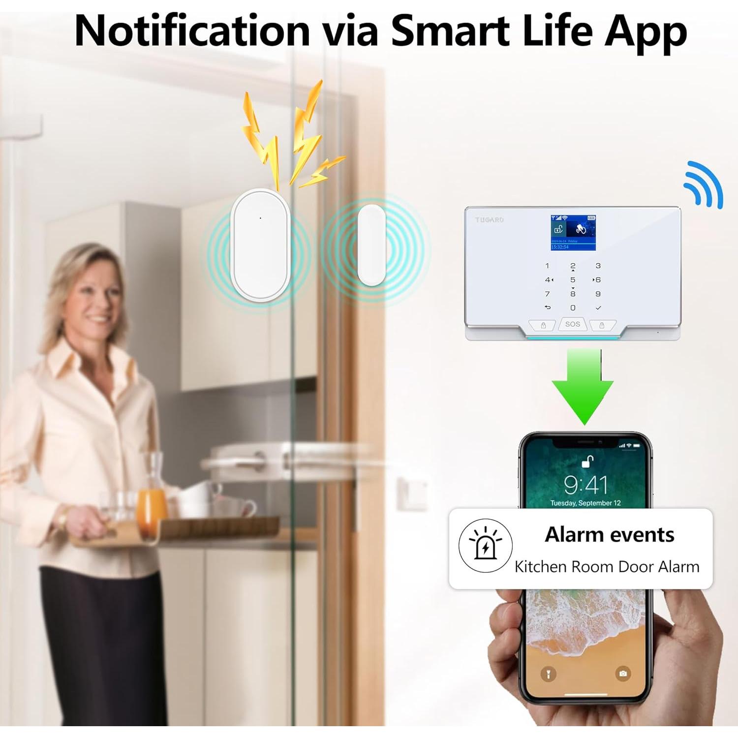 Sistema de Alarma TUGARD G20, 12 Piezas, WiFi y GSM
