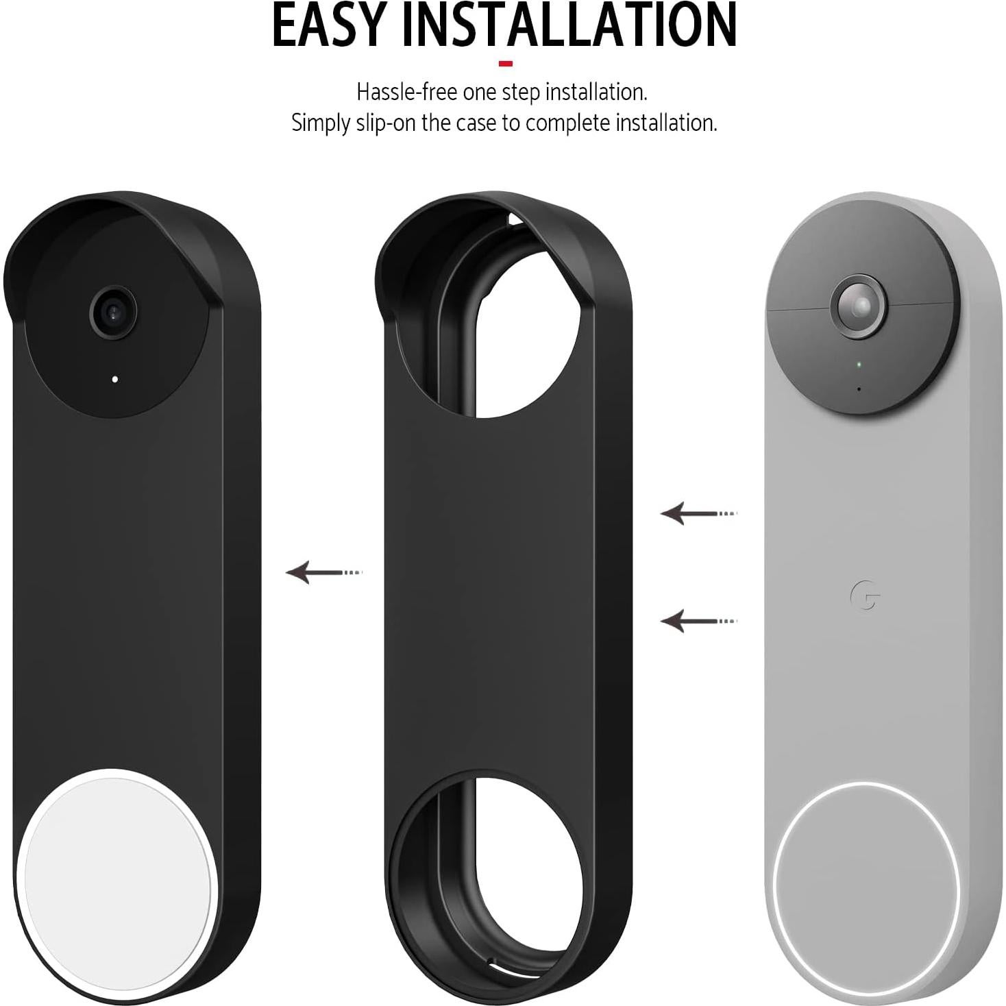 Funda de Silicona para Timbre Google Nest Hello 2021 - Negro