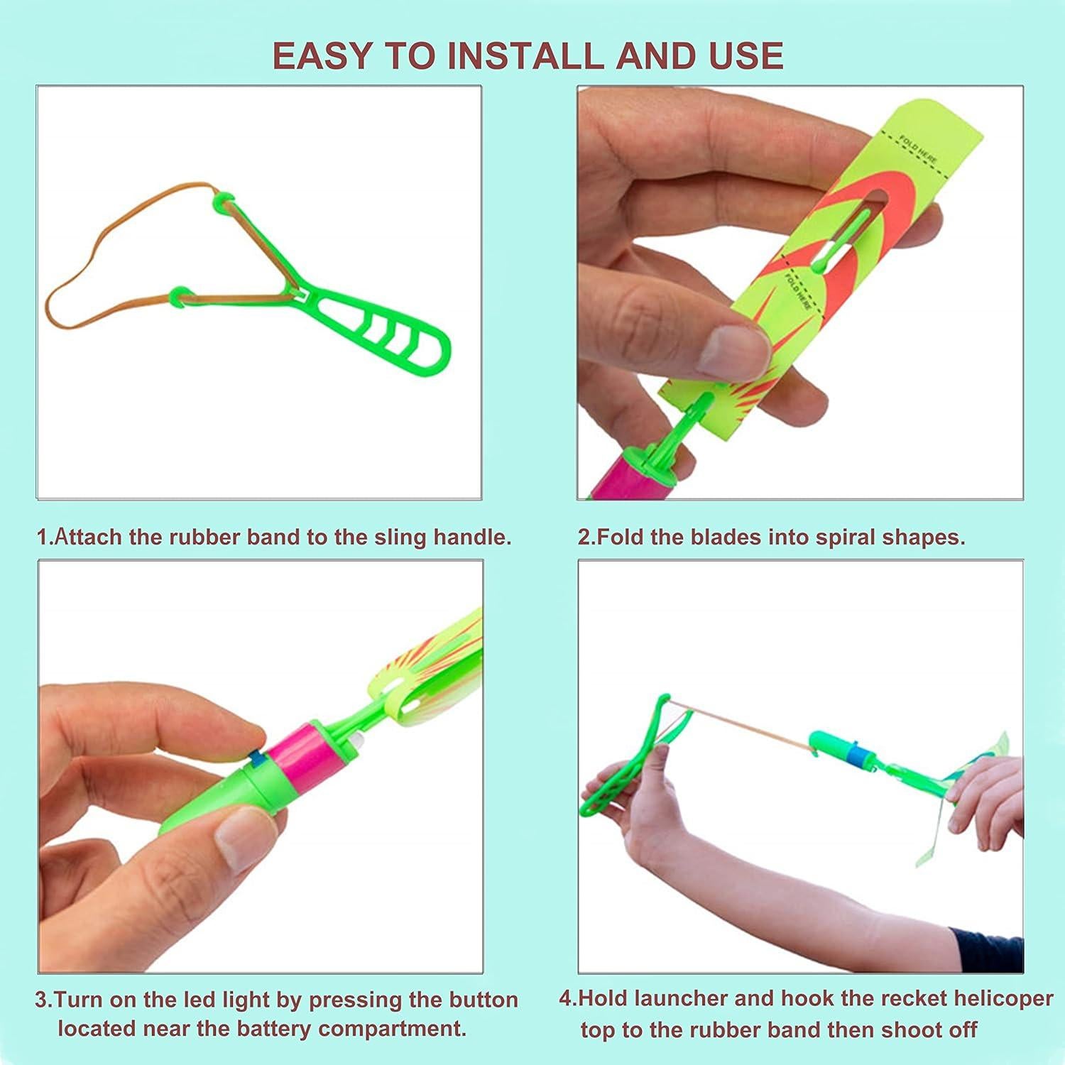 Juguetes Voladores LED TOYARA - 12 PCS para Niños 8-12 Años