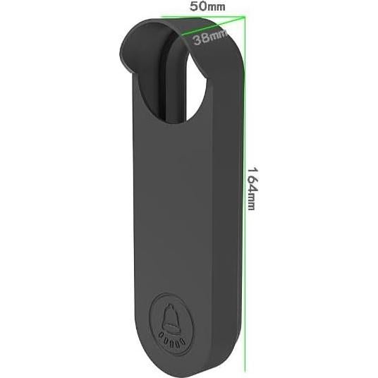 Funda de Silicona Impermeable para Timbre Google Nest Negro