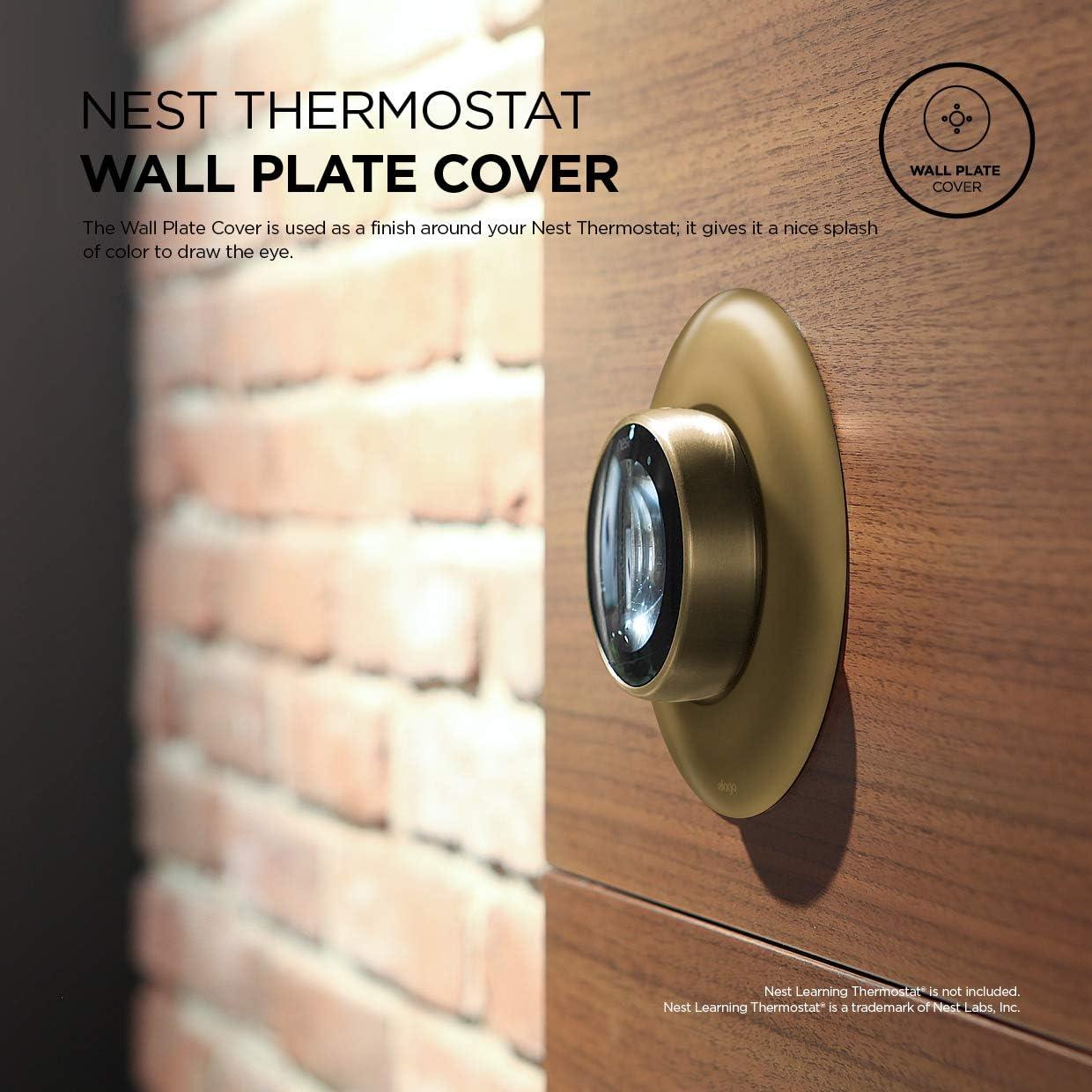 Cubierta de Placa de Pared elago para Nest Thermostat Latón