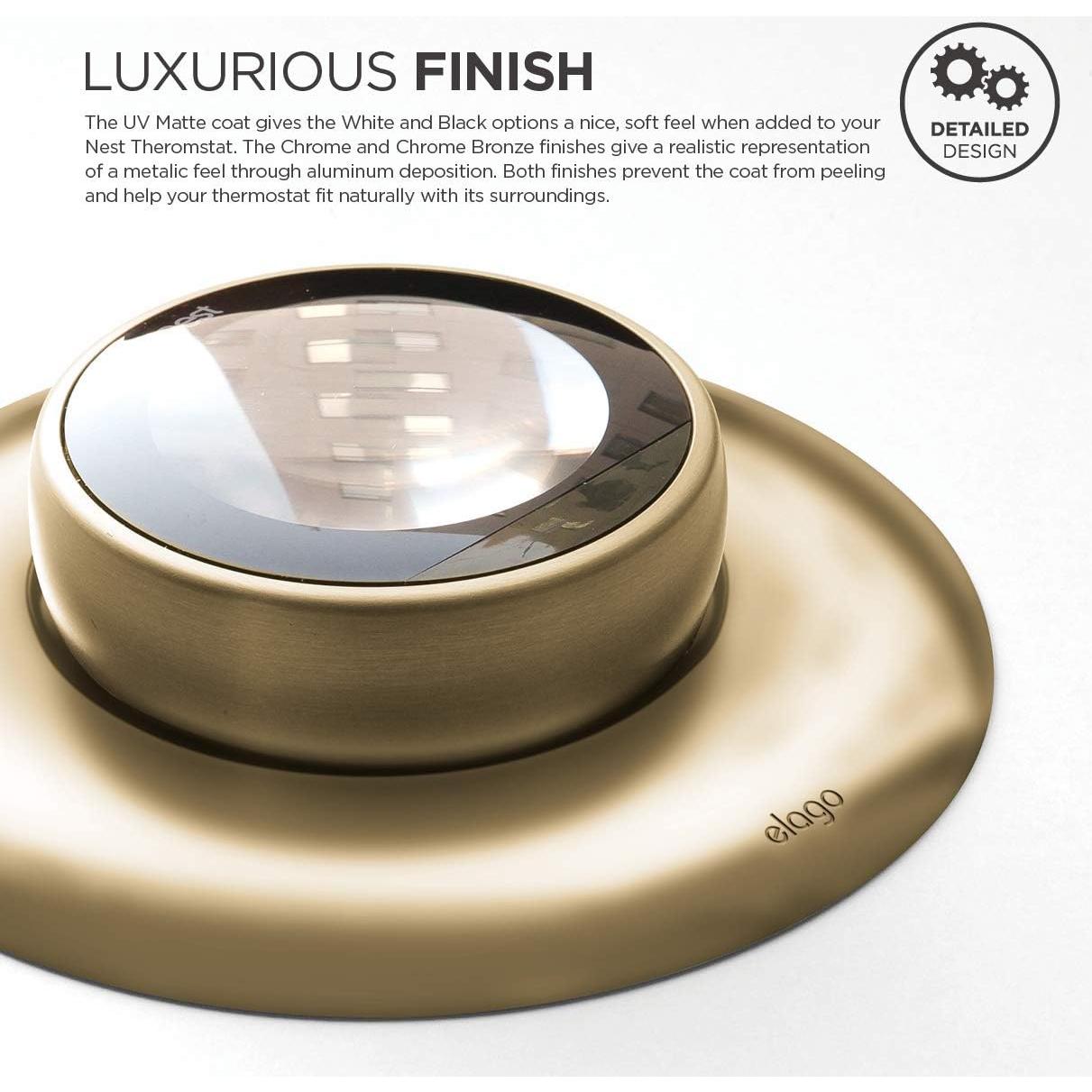 Cubierta de Placa de Pared elago para Nest Thermostat Latón