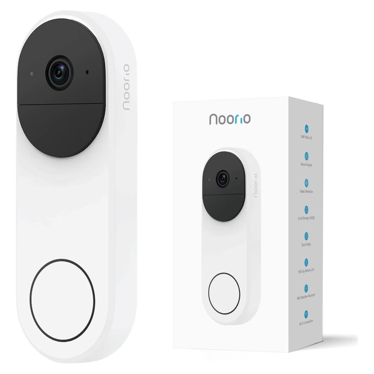 Cámara de Timbre Noorio D110 3K Inalámbrica con 16GB