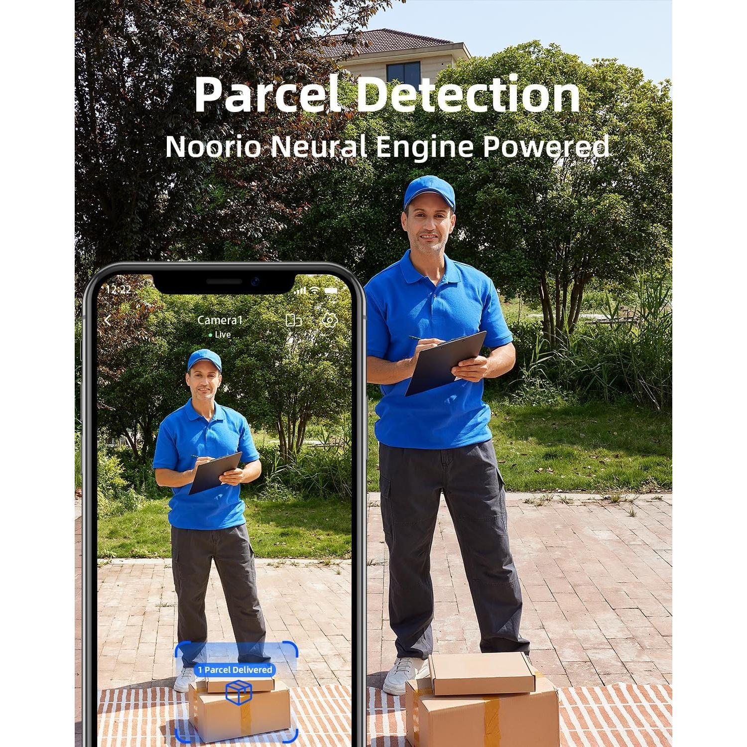 Cámara de Timbre Noorio D110 3K Inalámbrica con 16GB