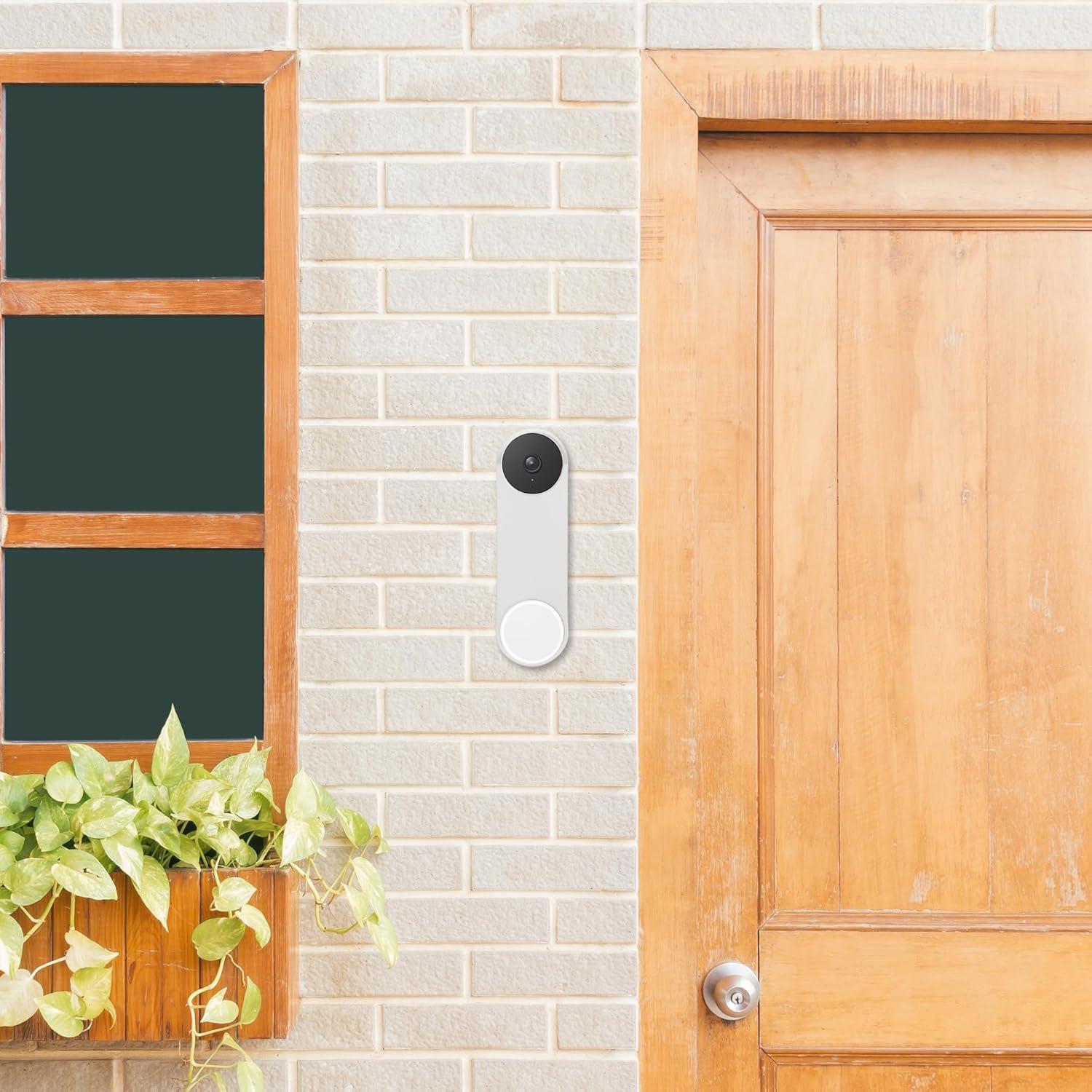 Funda de Silicona kwmobile para Google Nest Doorbell Blanca