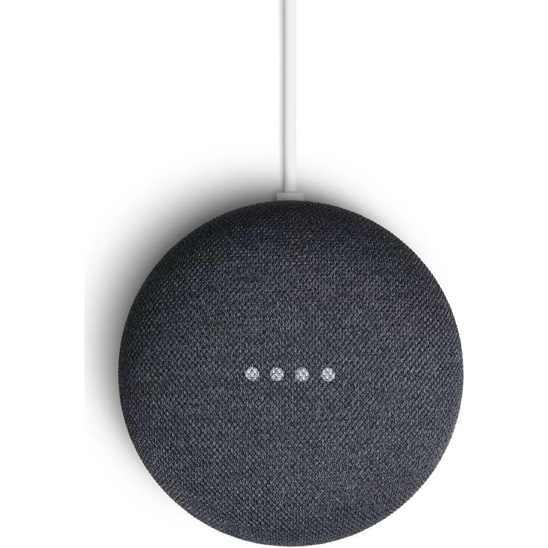 Google Nest Mini 2nd Gen Smart Speaker – Latin American Version with Spanish Packaging – US Compatible – Auto-Adjusts Language to User's Locale, Charcoal