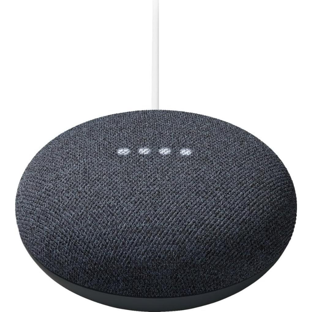 Google Nest Mini 2nd Gen Smart Speaker – Latin American Version with Spanish Packaging – US Compatible – Auto-Adjusts Language to User's Locale, Charcoal