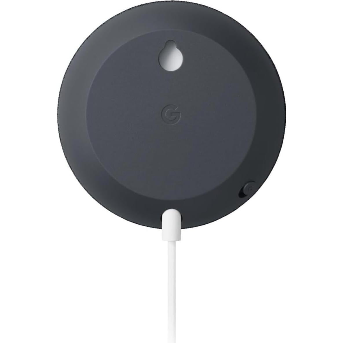 Google Nest Mini 2nd Gen Smart Speaker – Latin American Version with Spanish Packaging – US Compatible – Auto-Adjusts Language to User's Locale, Charcoal