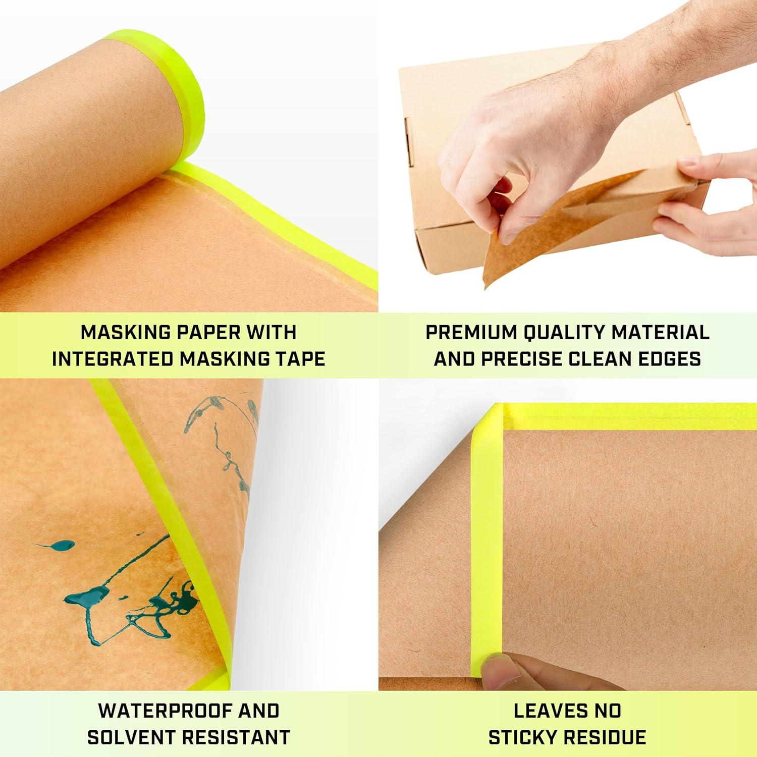 Cinta de Pintura Pre-Cinta Lockport 45,72 cm x 15,24 m - 4 Paquetes